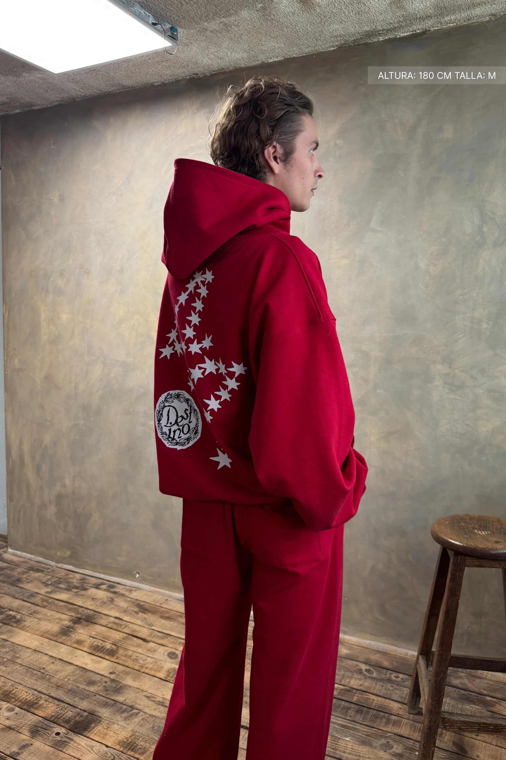 47 Hoodie Cherry Red - Image 2