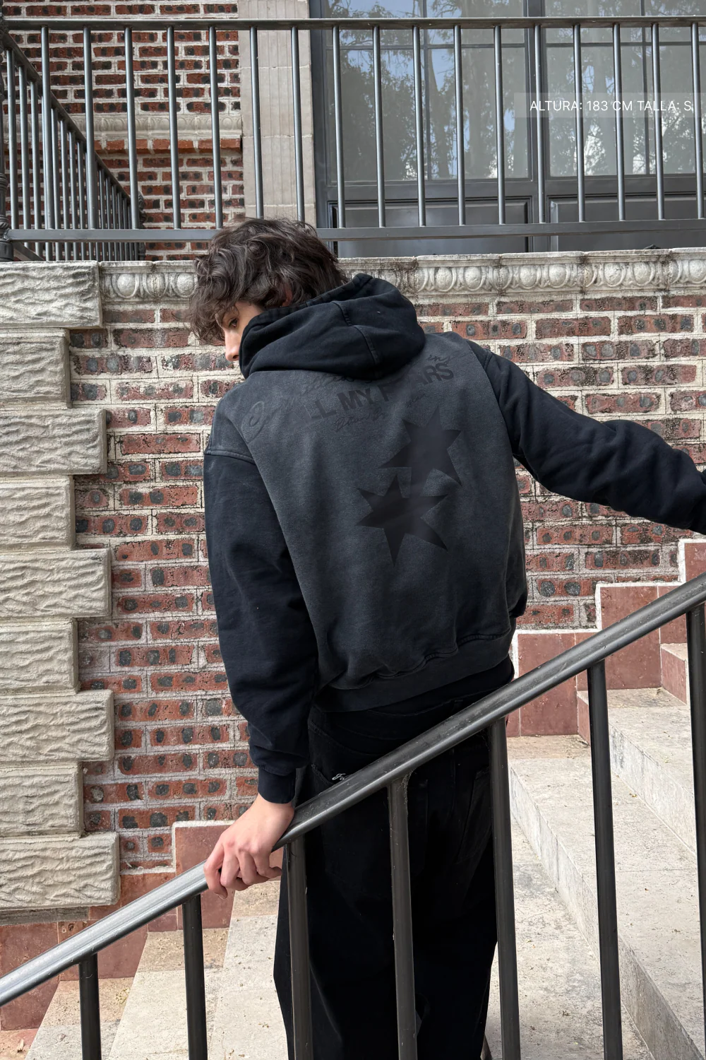 All My Fears Hoodie Faded Black - Image 2