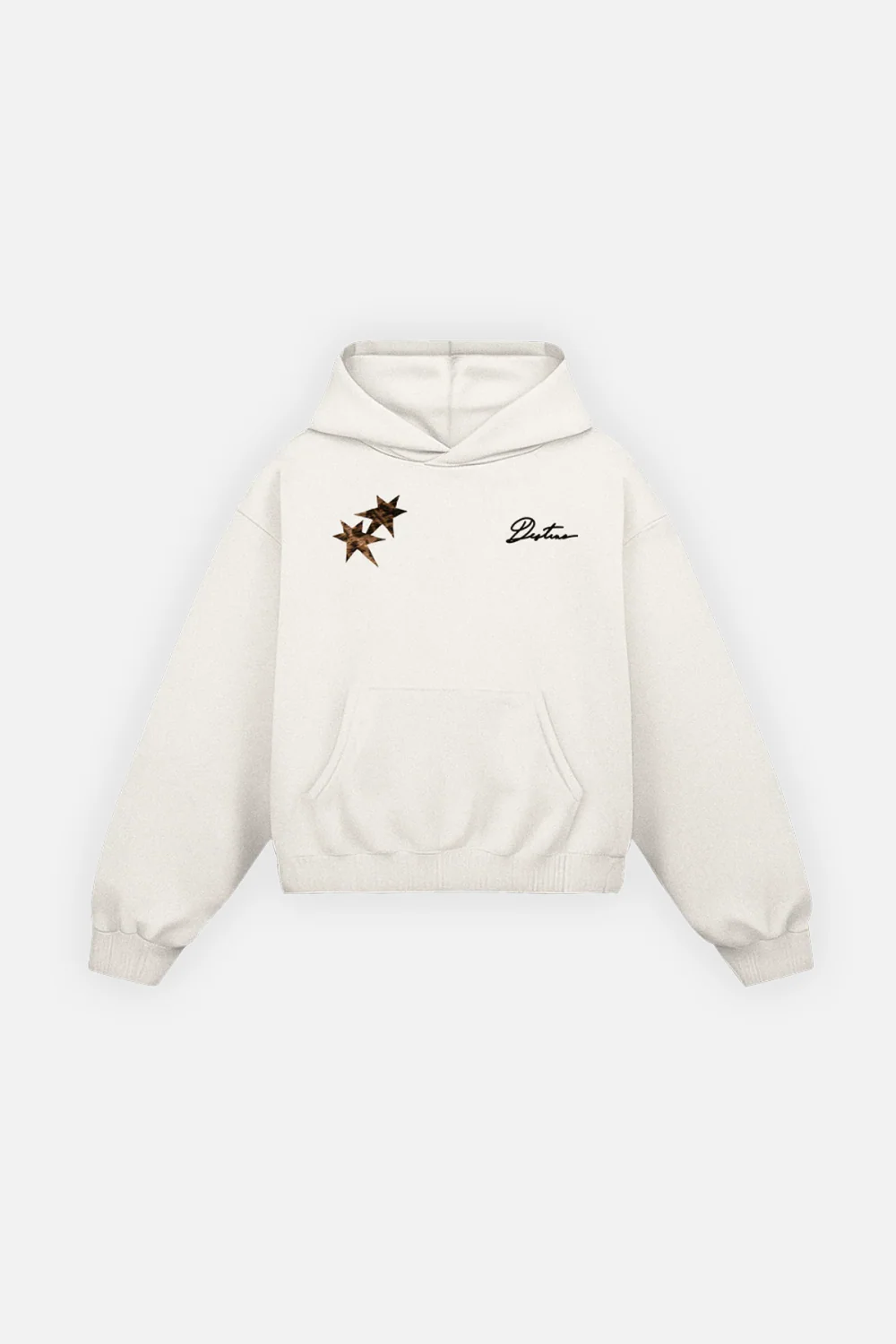 All My Fears Cheetah Hoodie Ivory - Image 3