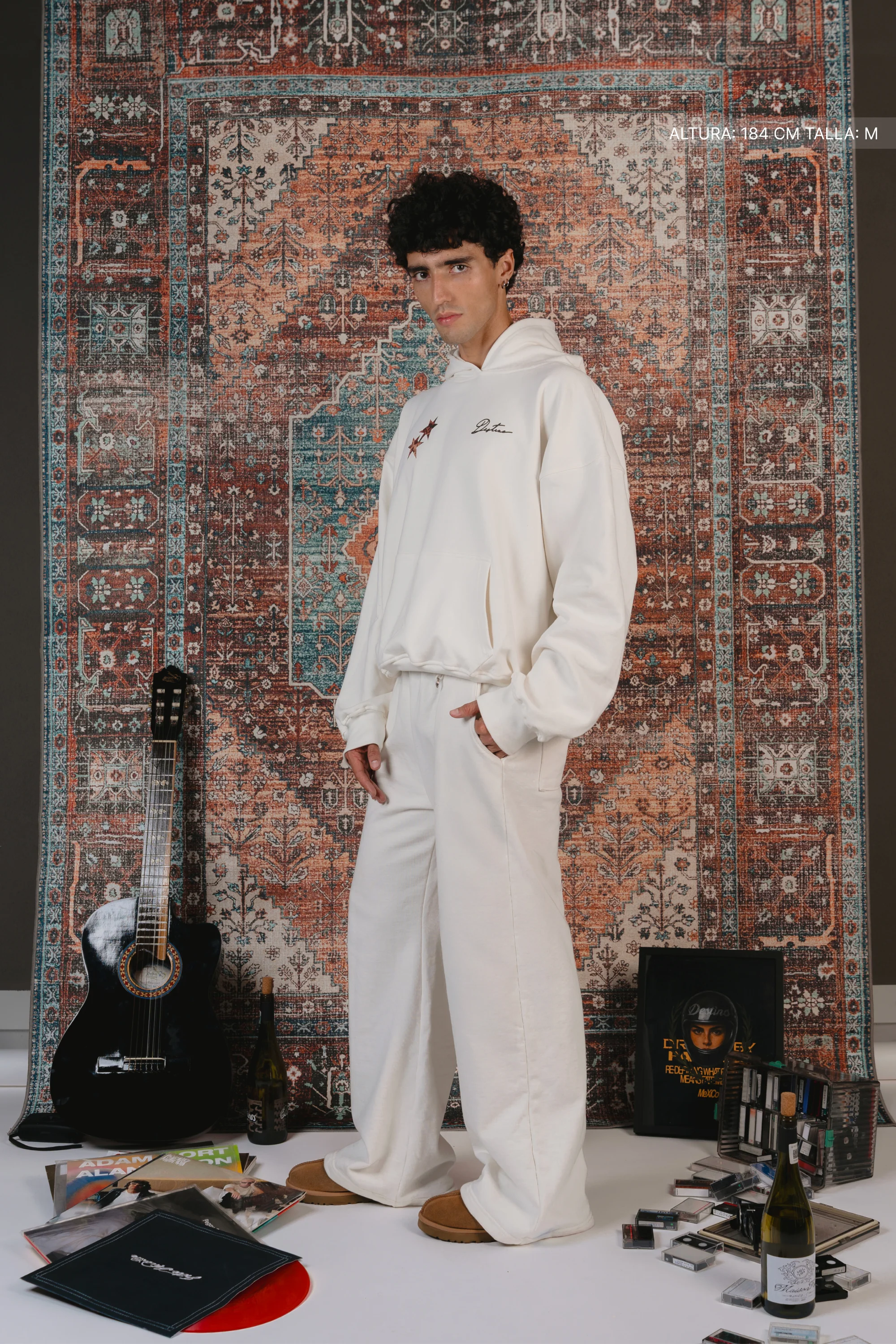 All My Fears Cheetah Hoodie Ivory - Image 5