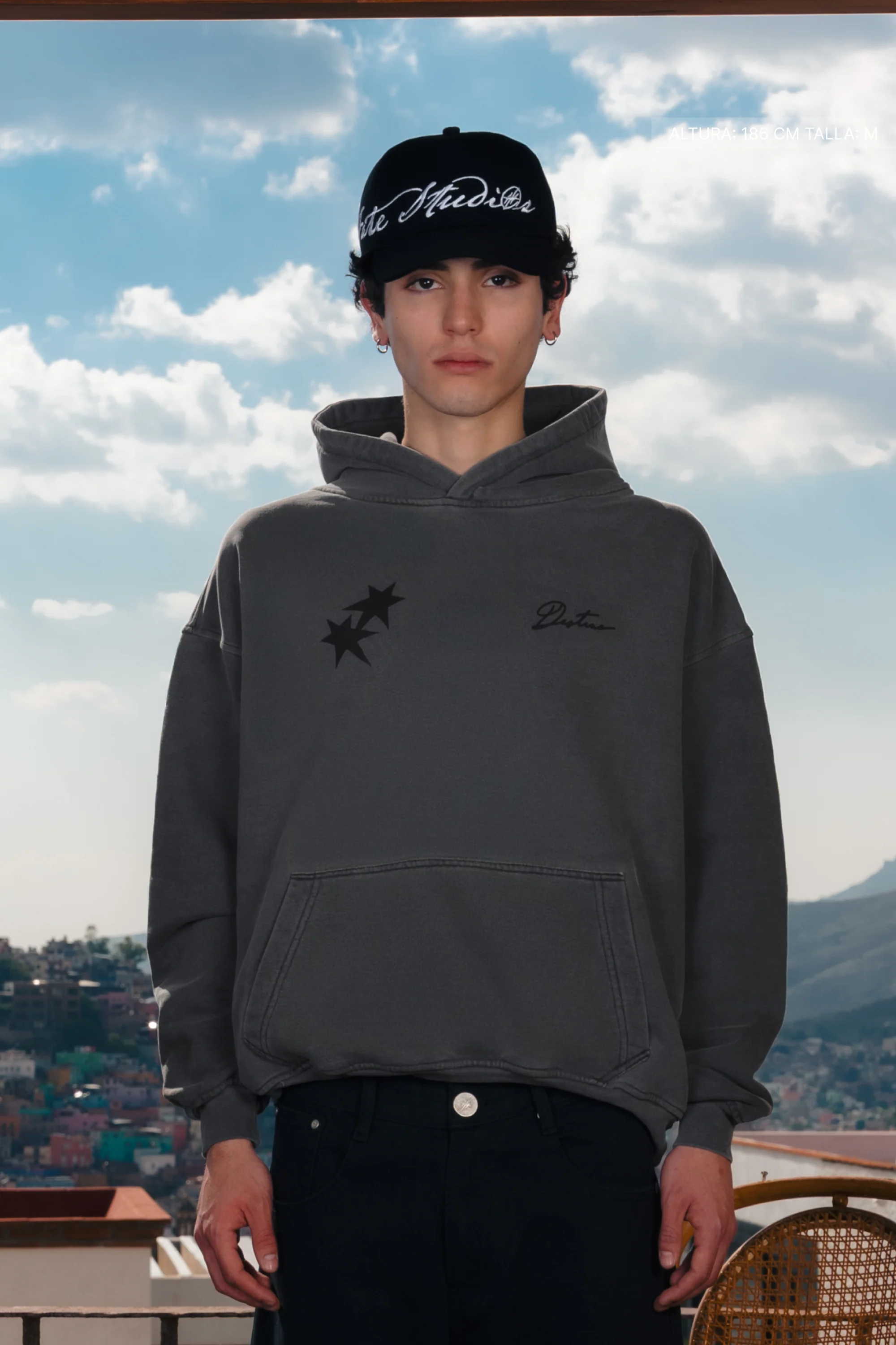 All My Fears Hoodie Washed Grey - Image 6