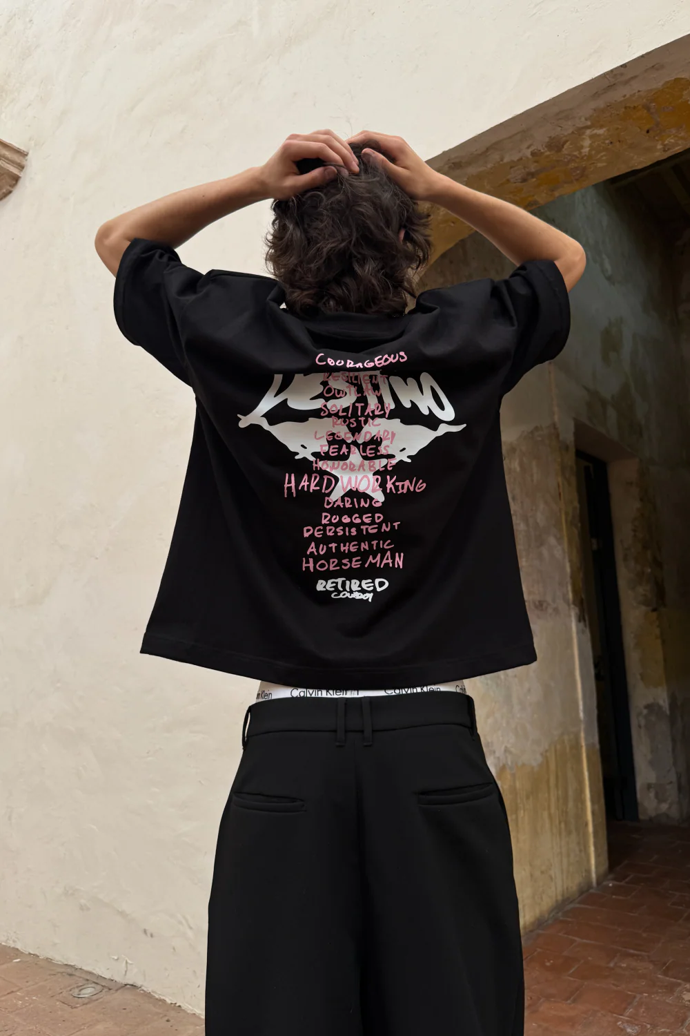 Authentic Cowboy Tee Black - Image 2