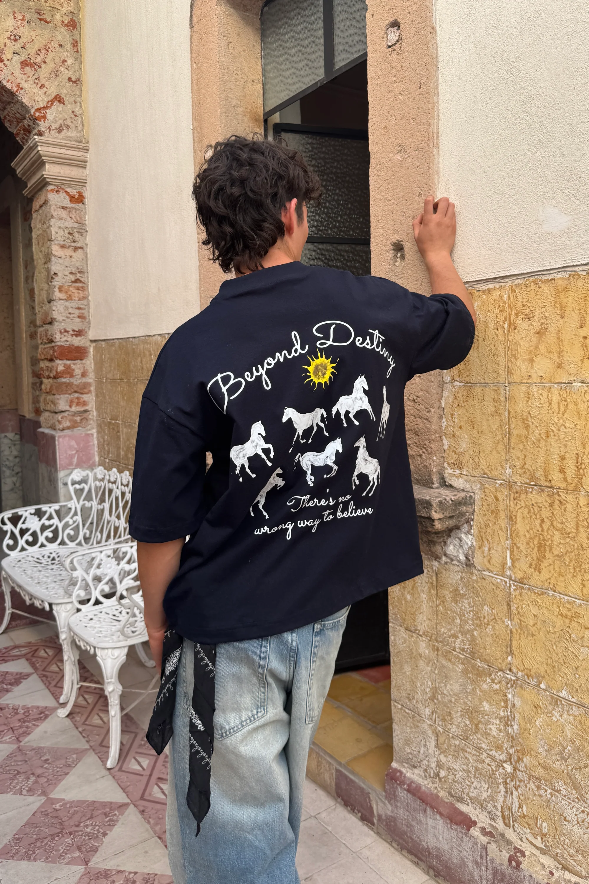 Beyond Destiny Tee Navy Blue - Image 2