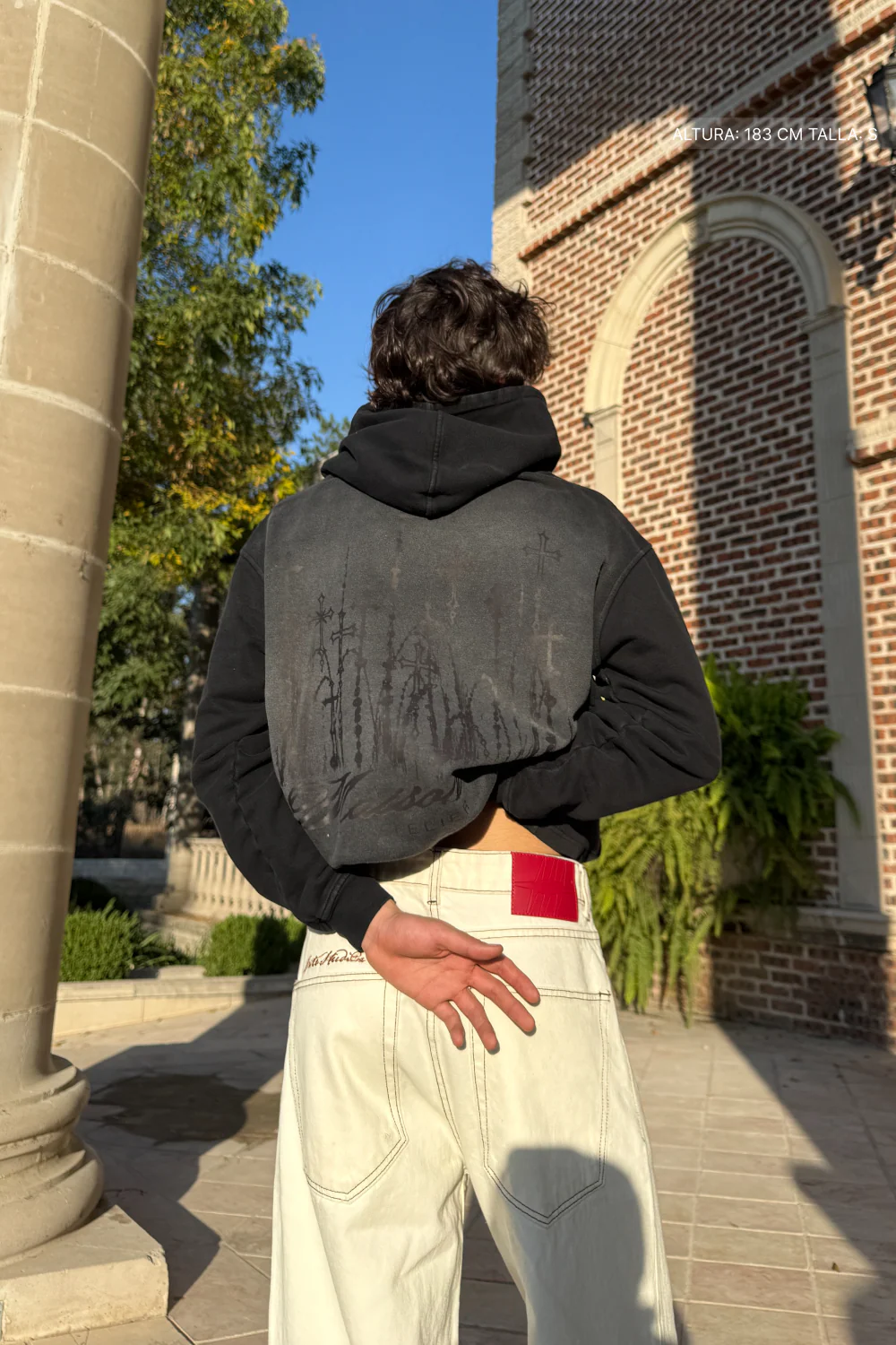 Cathedral Hoodie Faded Black - Image 2