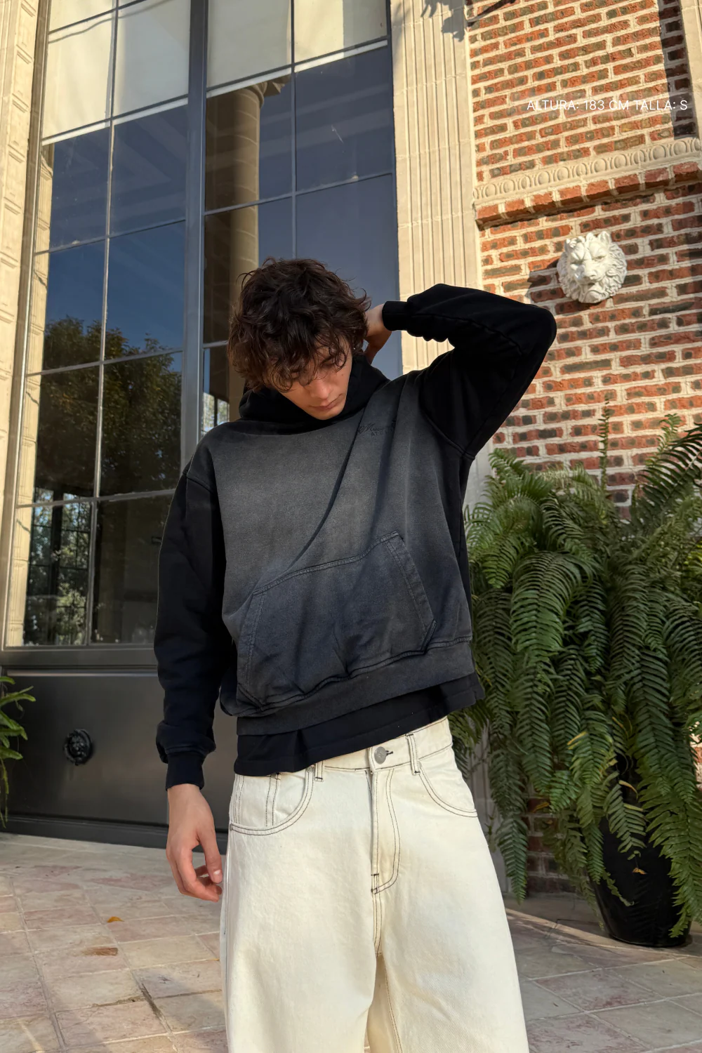 Cathedral Hoodie Faded Black - Image 6