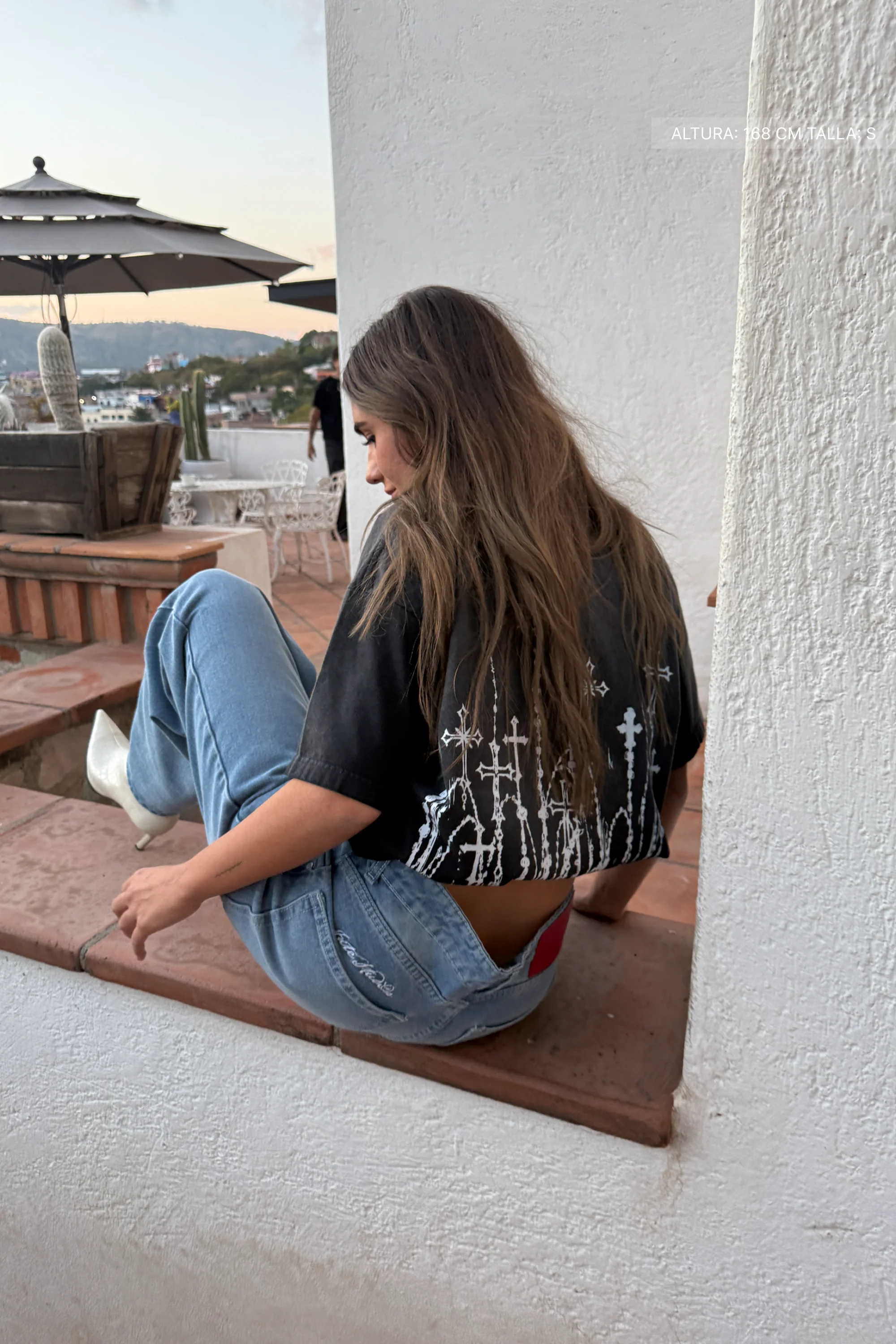 Cathedral Tee Faded Black - Image 2