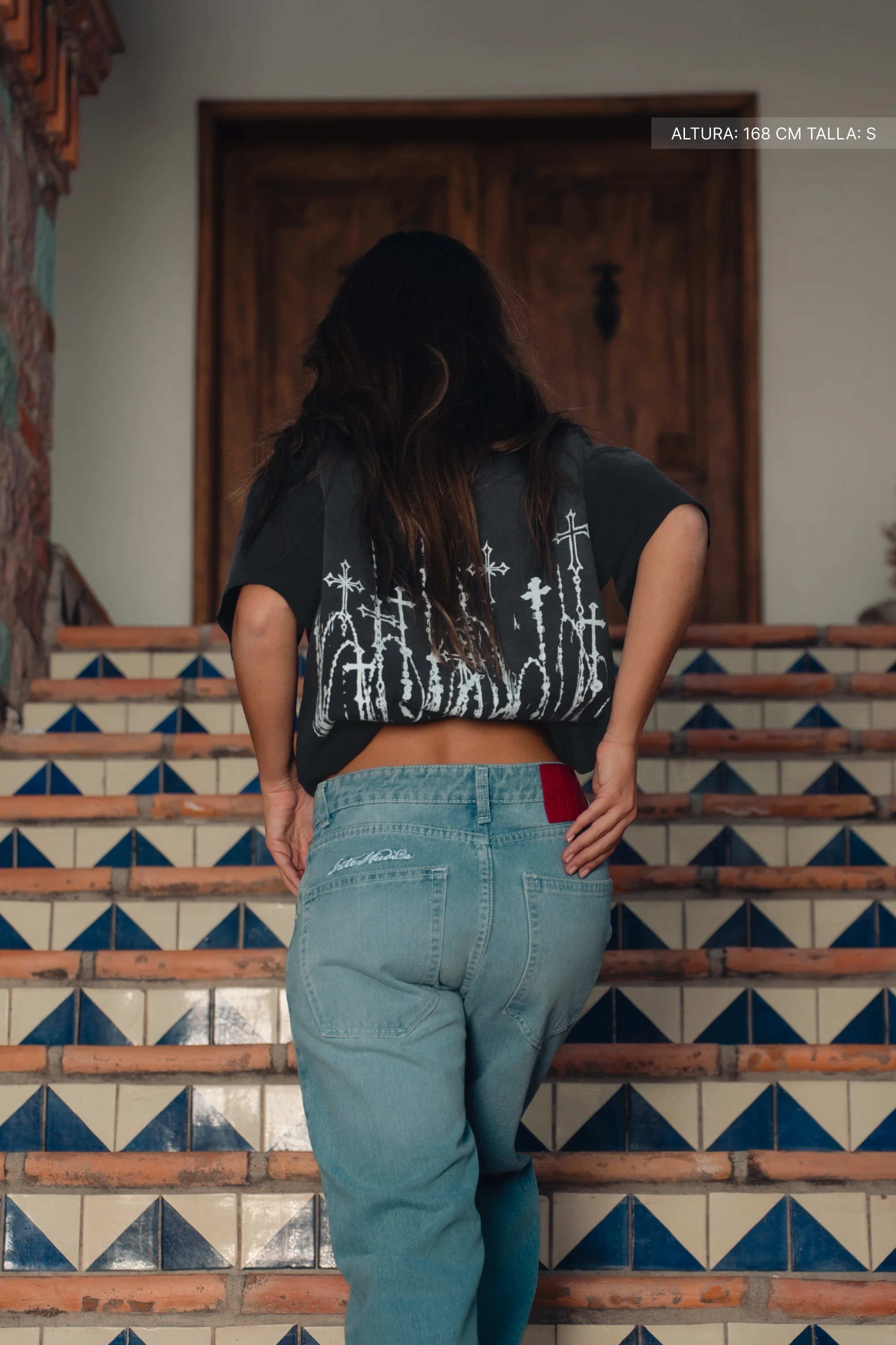 Cathedral Tee Faded Black - Image 4