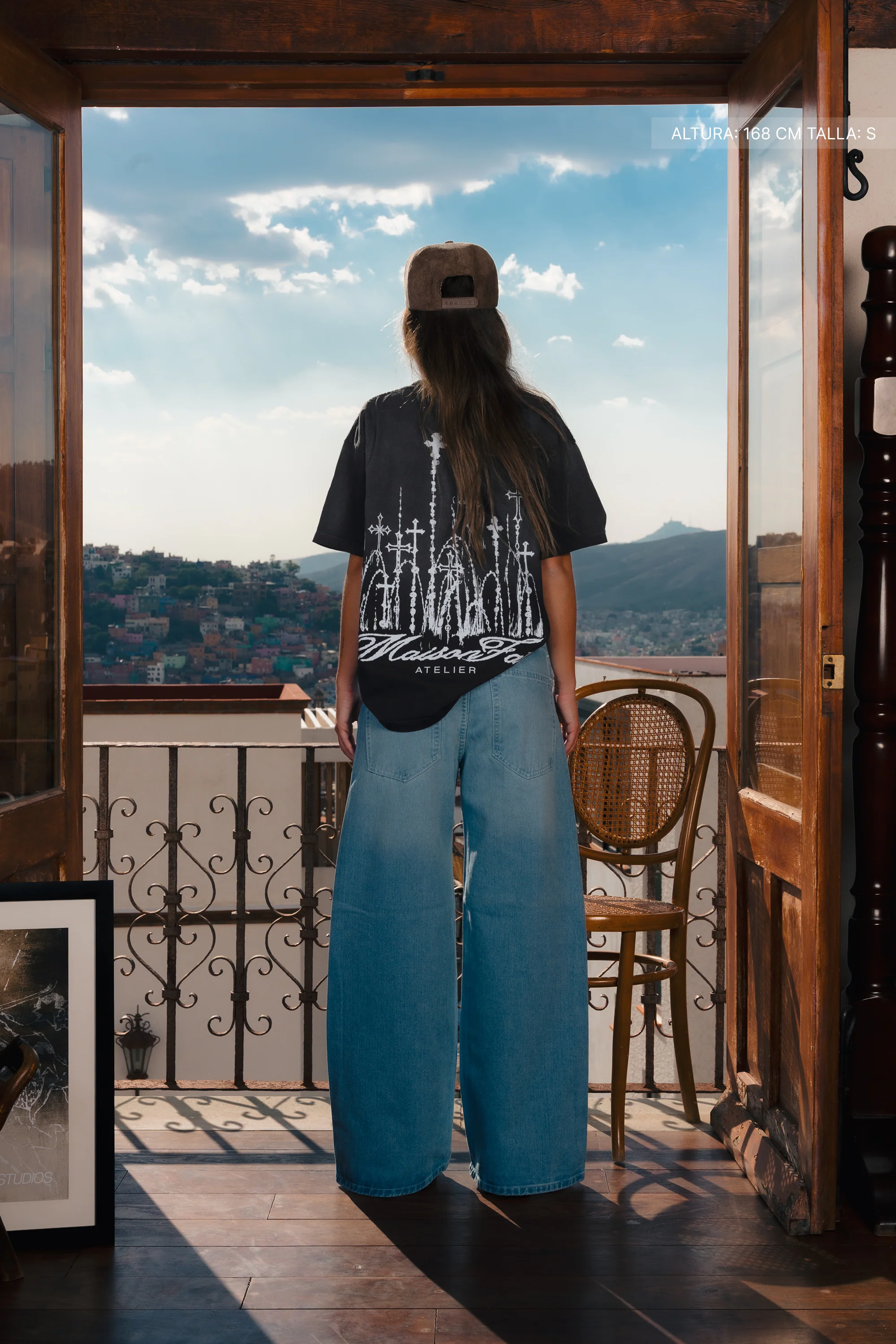 Cathedral Tee Faded Black - Image 9