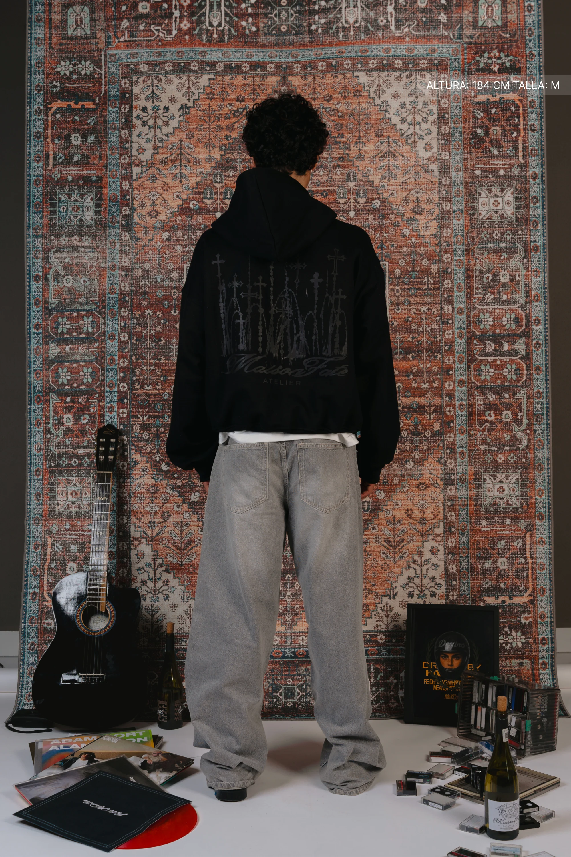 Cathedral Zip Hoodie Vantablack - Image 2