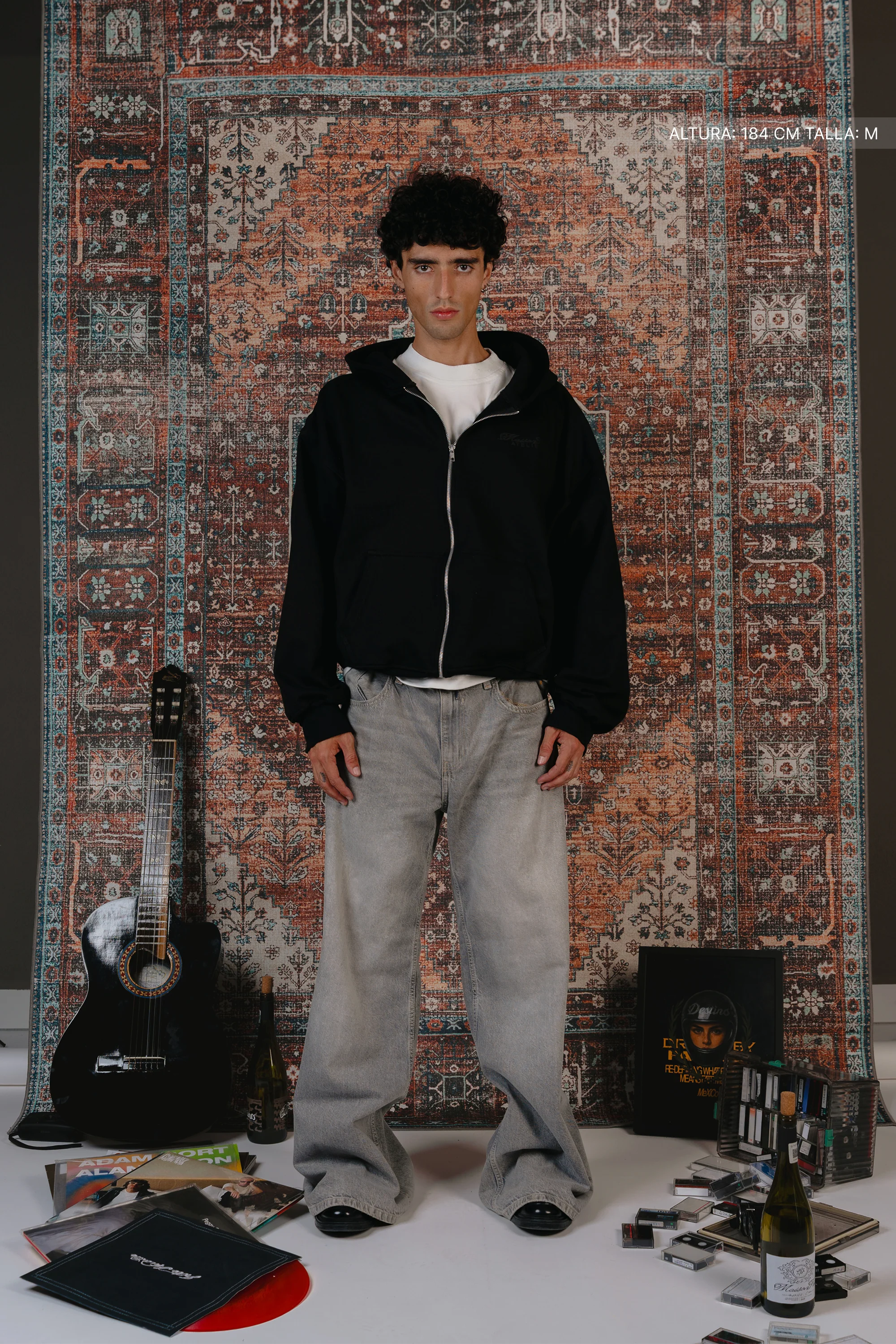Cathedral Zip Hoodie Vantablack - Image 4