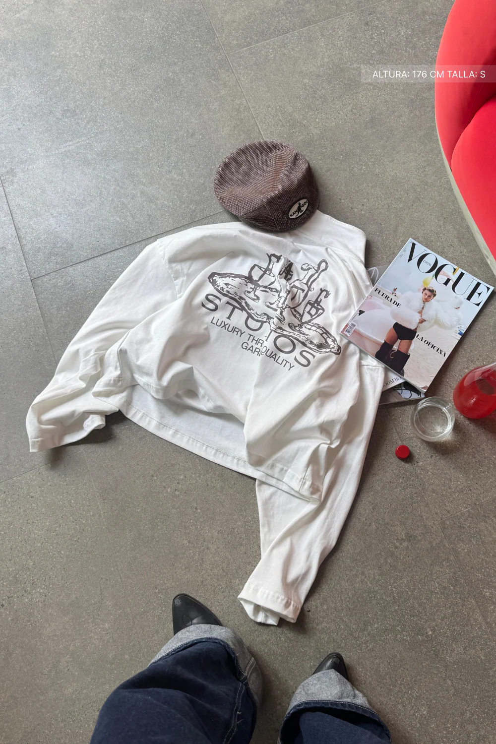 Chalice Longsleeve Polo Ivory - Image 8