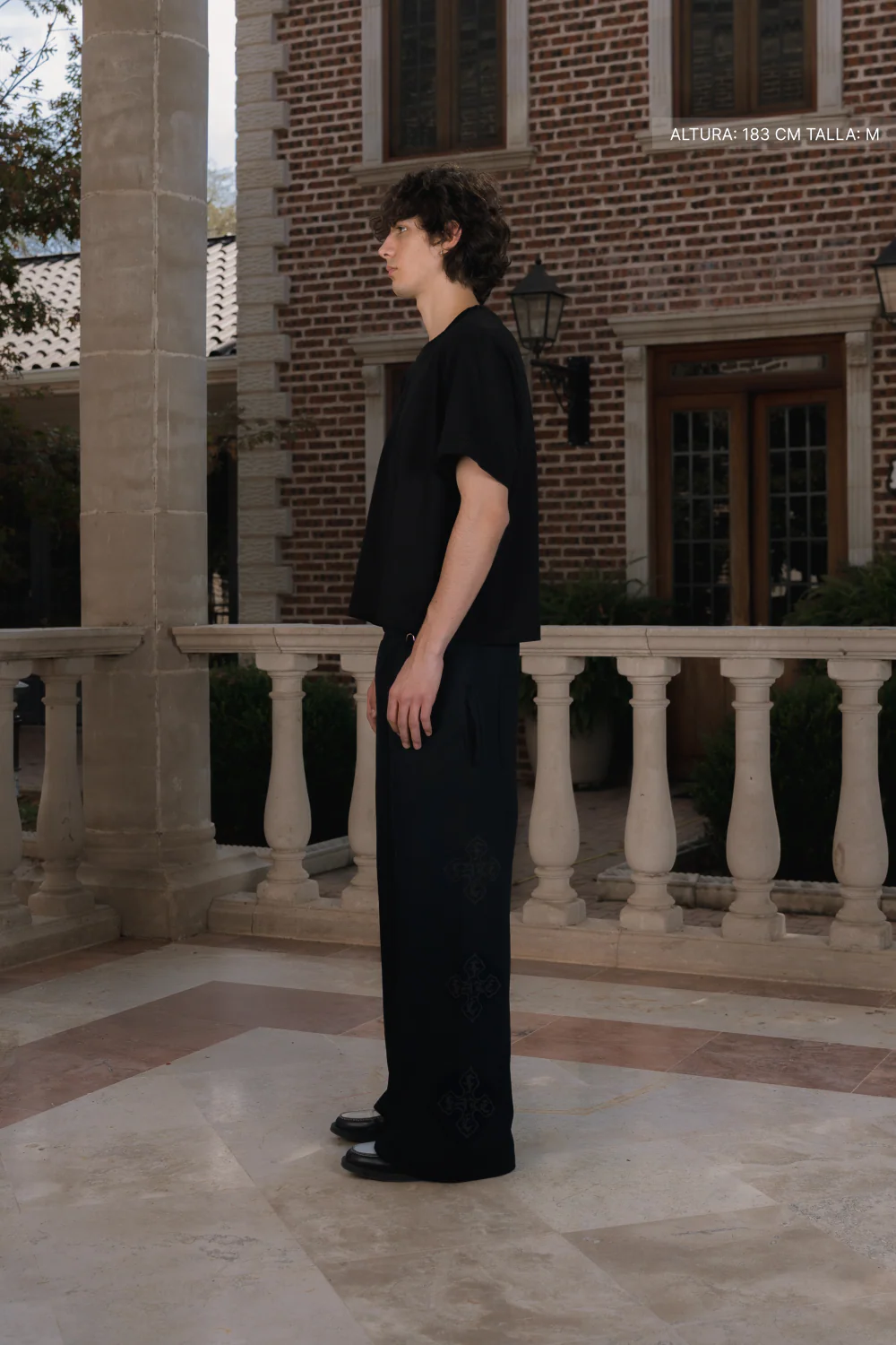 Cross Of Fate Black Wide Pants Vantablack - Image 5