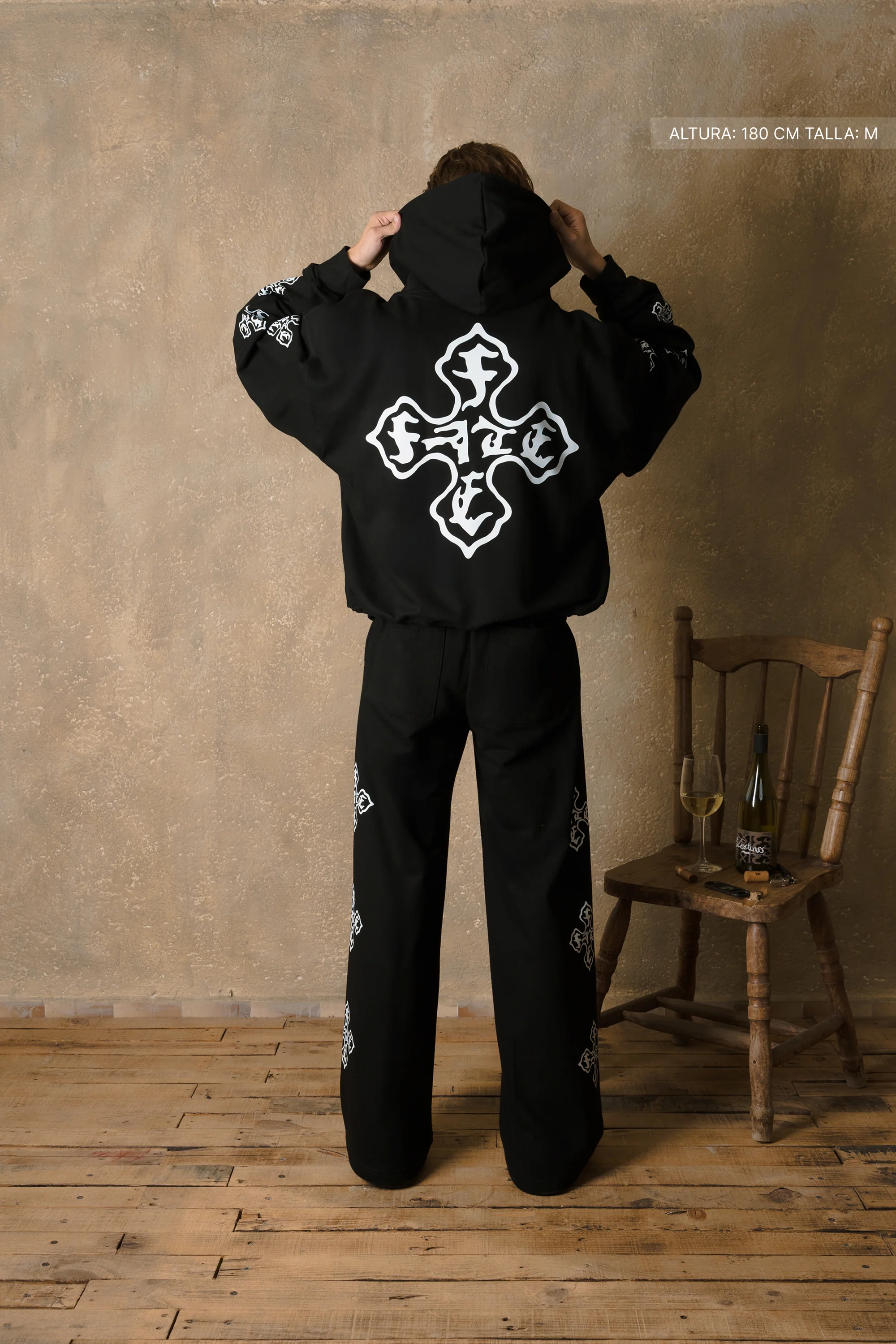 Cross Of Fate Hoodie Vantablack - Image 7
