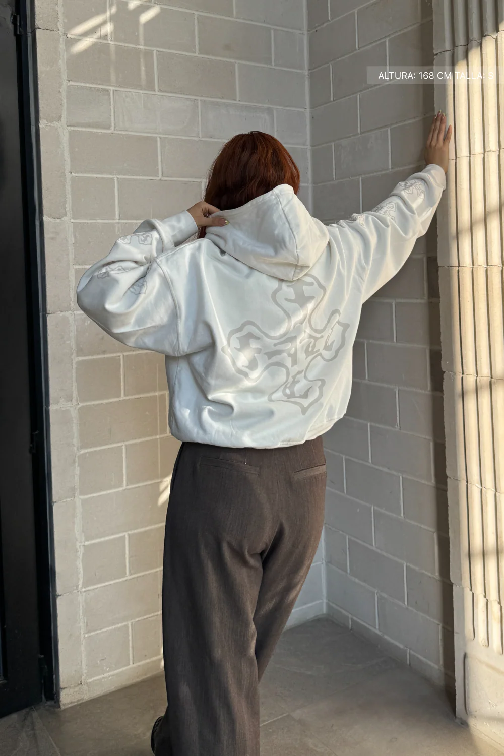 Cross Of Fate Light Hoodie Ivory - Image 2