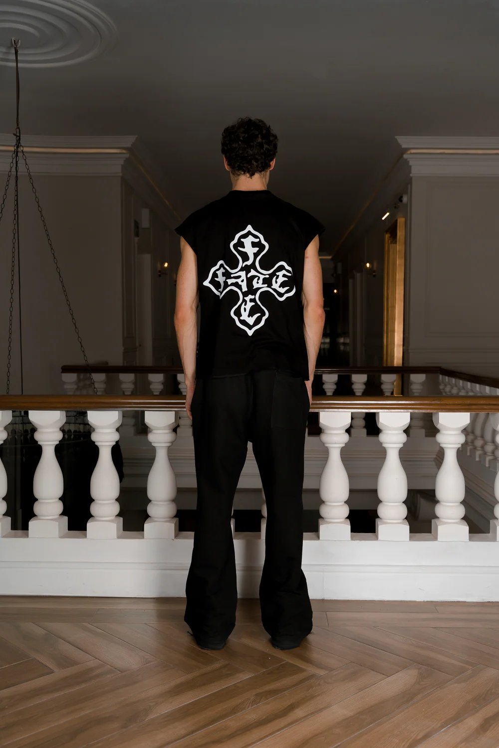 Cross Of Fate Tank Top Black - Image 2