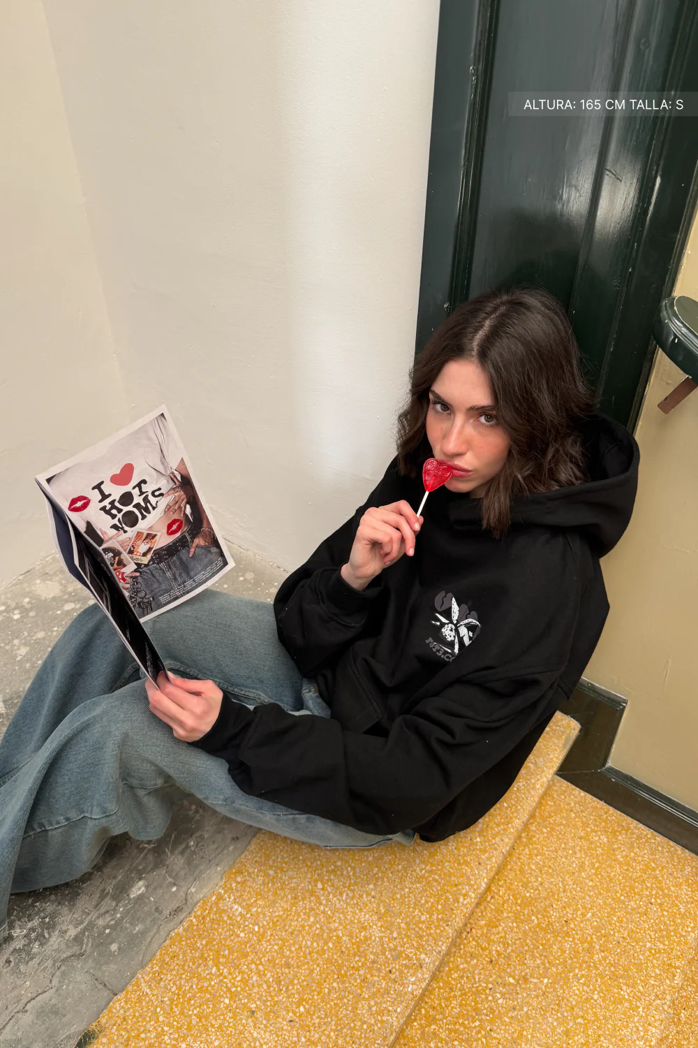 Cupid Ghosting Hoodie Vantablack - Image 2