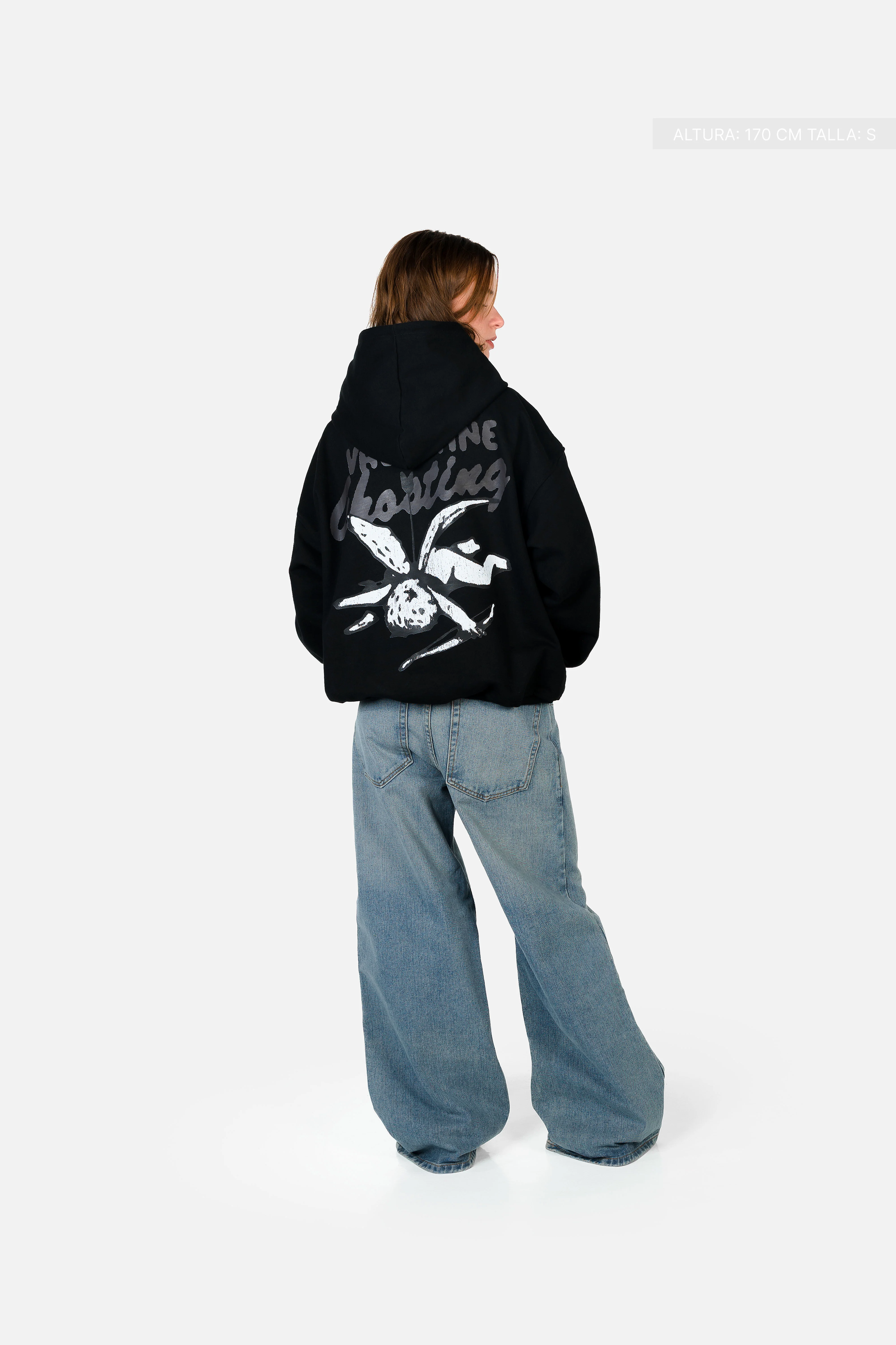 Cupid Ghosting Hoodie Vantablack - Image 4