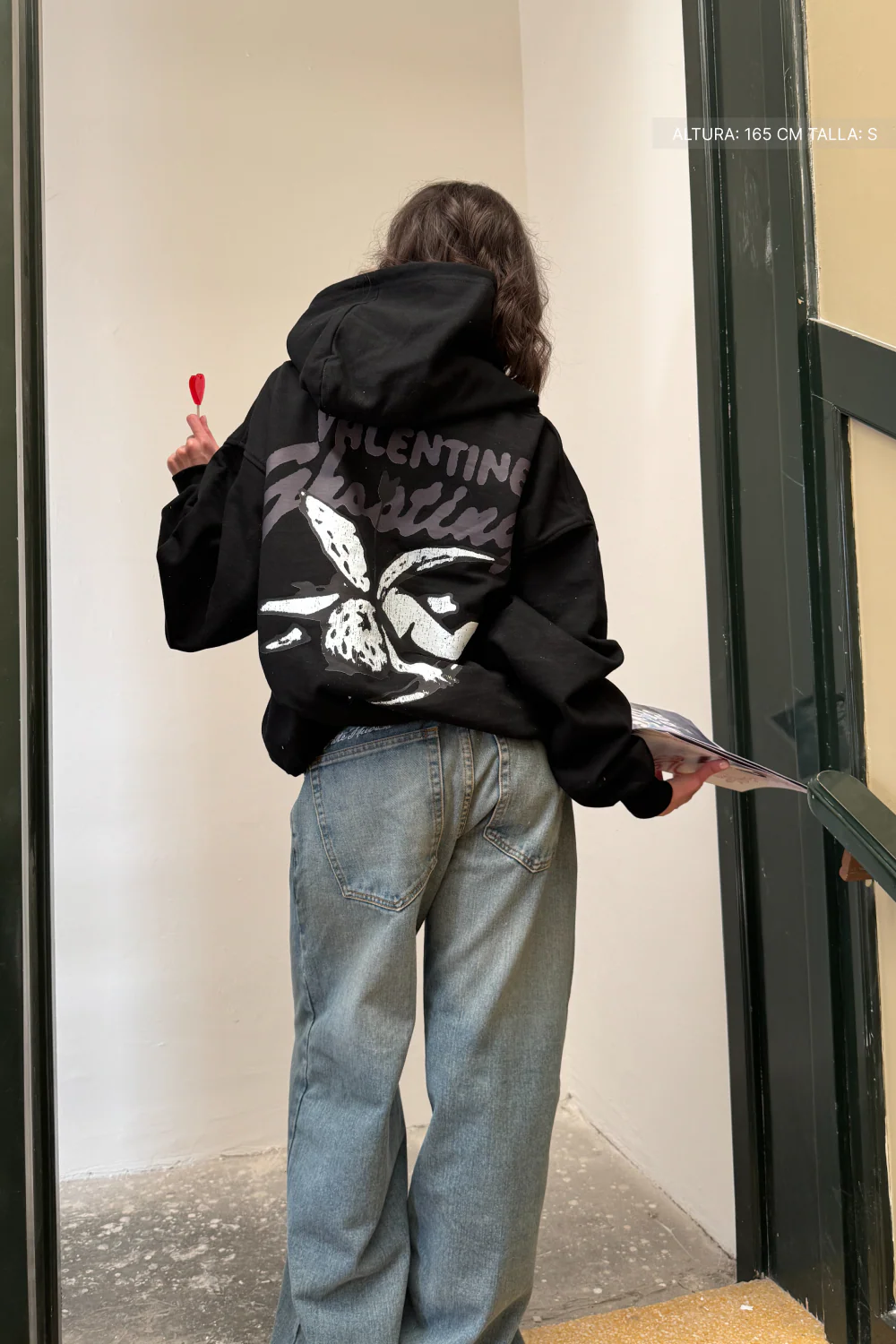 Cupid Ghosting Hoodie Vantablack - Image 8