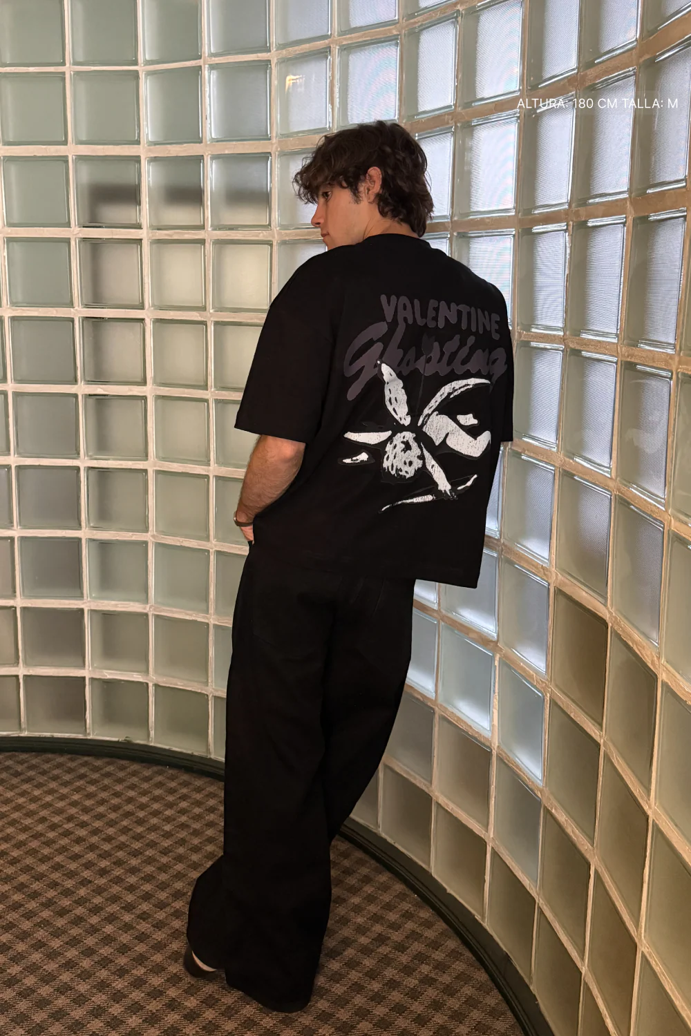 Cupid Ghosting Tee Black - Image 2