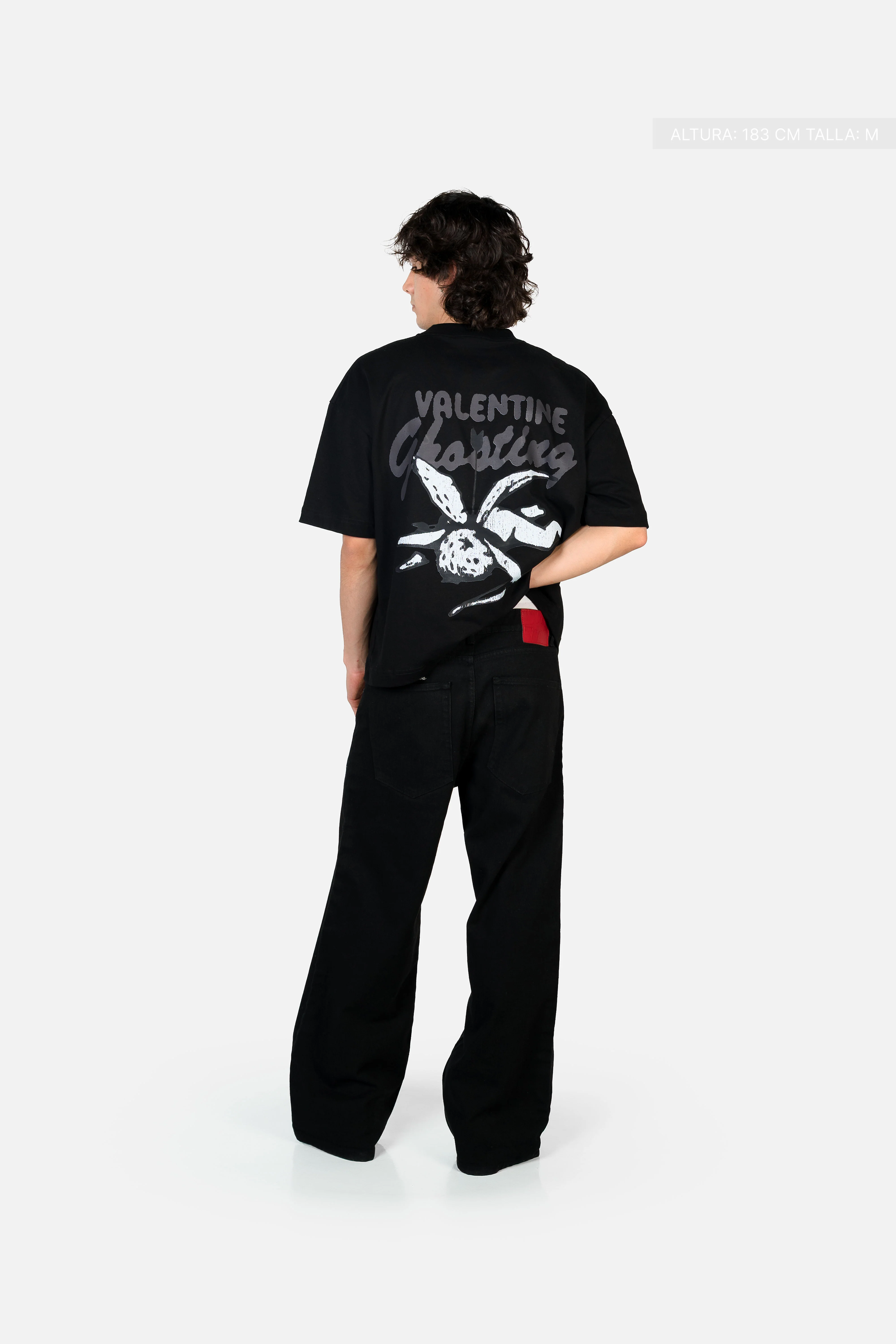 Cupid Ghosting Tee Black - Image 4