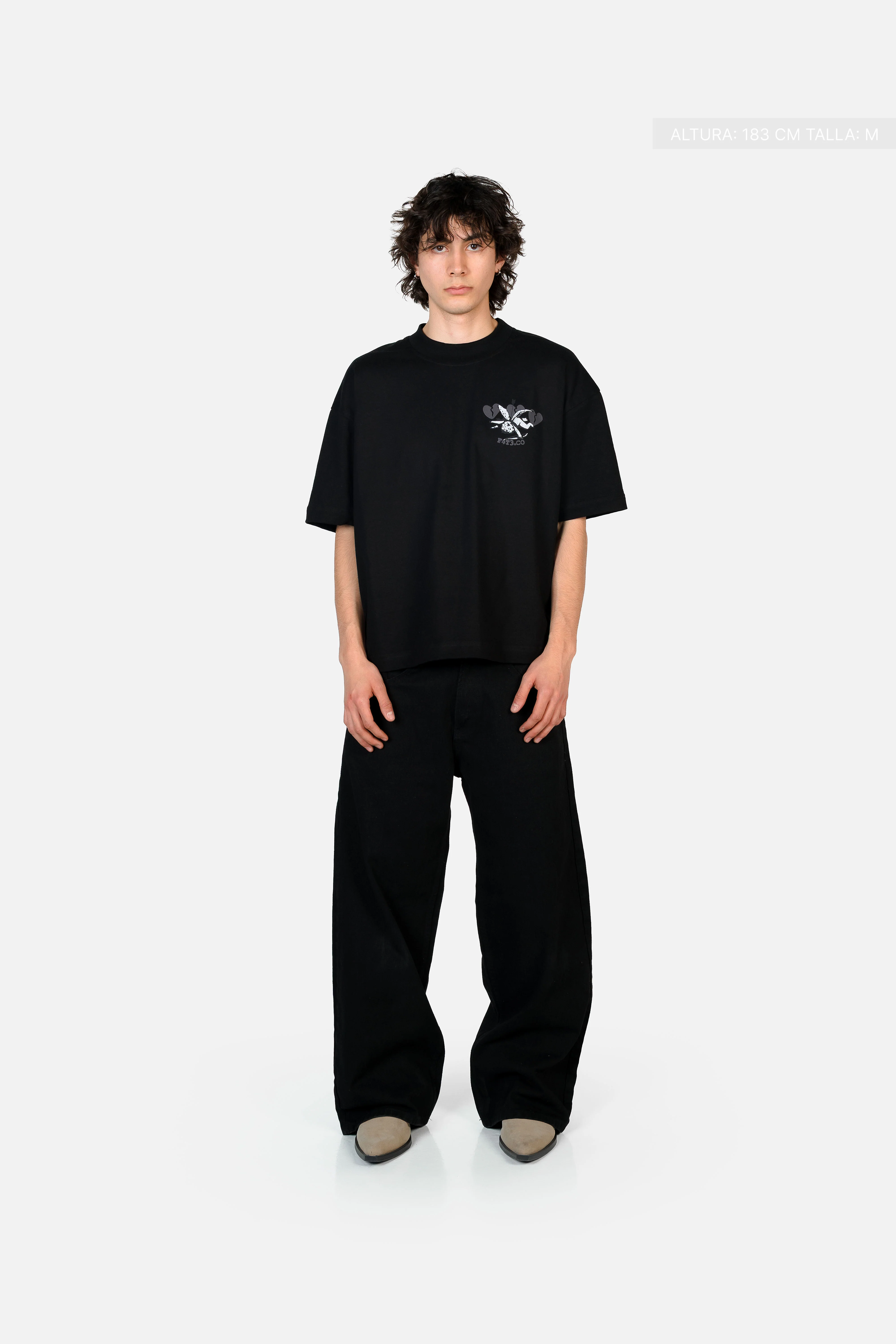 Cupid Ghosting Tee Black - Image 5