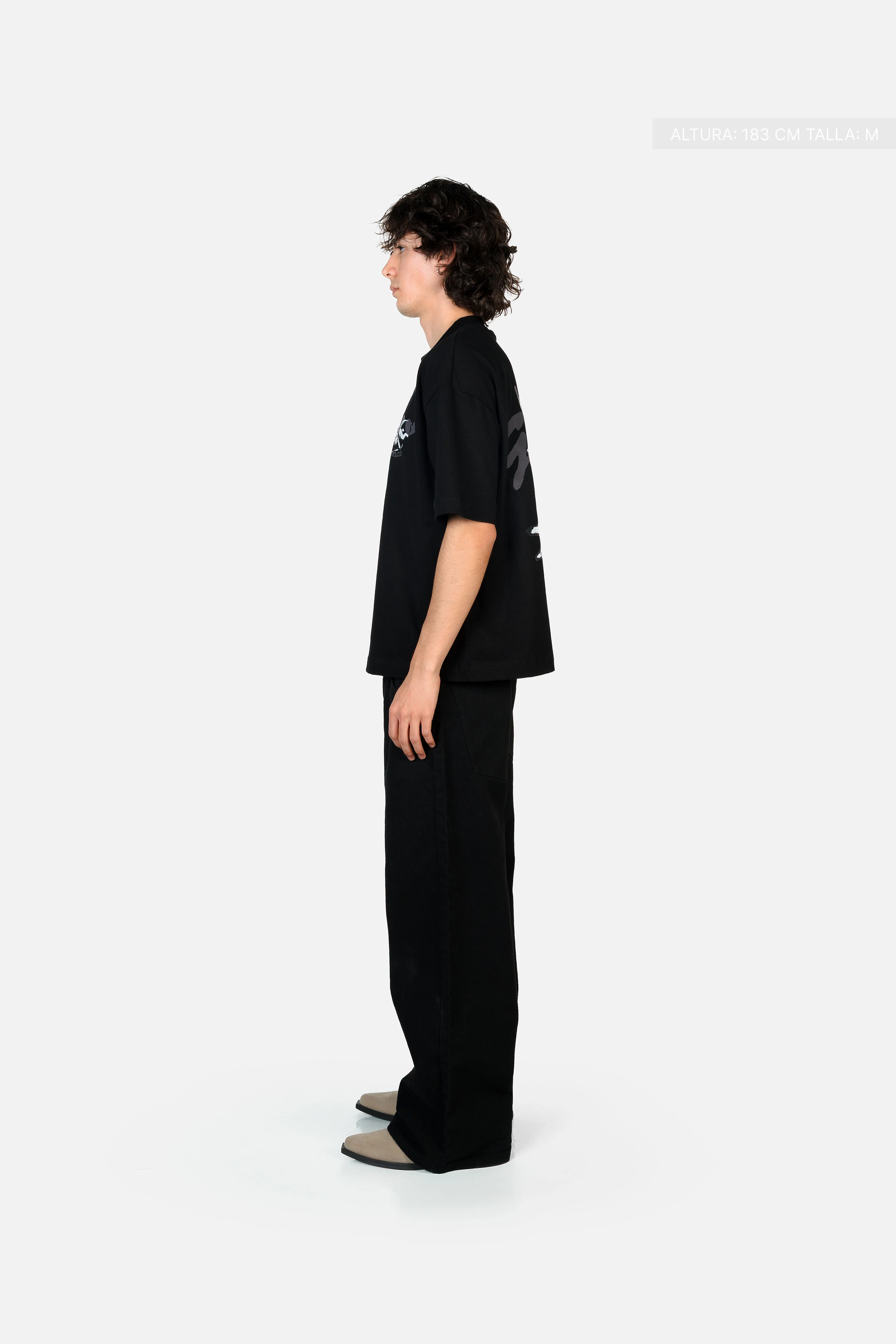 Cupid Ghosting Tee Black - Image 7