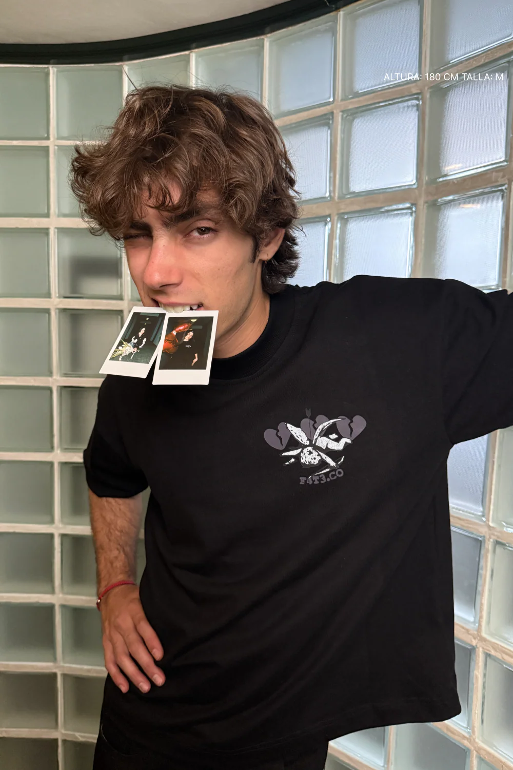 Cupid Ghosting Tee Black - Image 8
