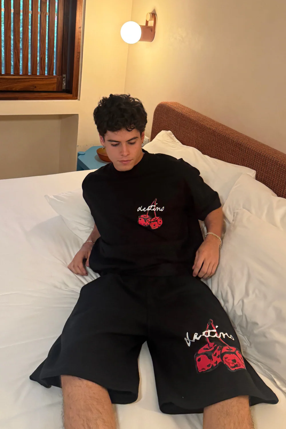 Dice Cherry Tee Black - Image 4
