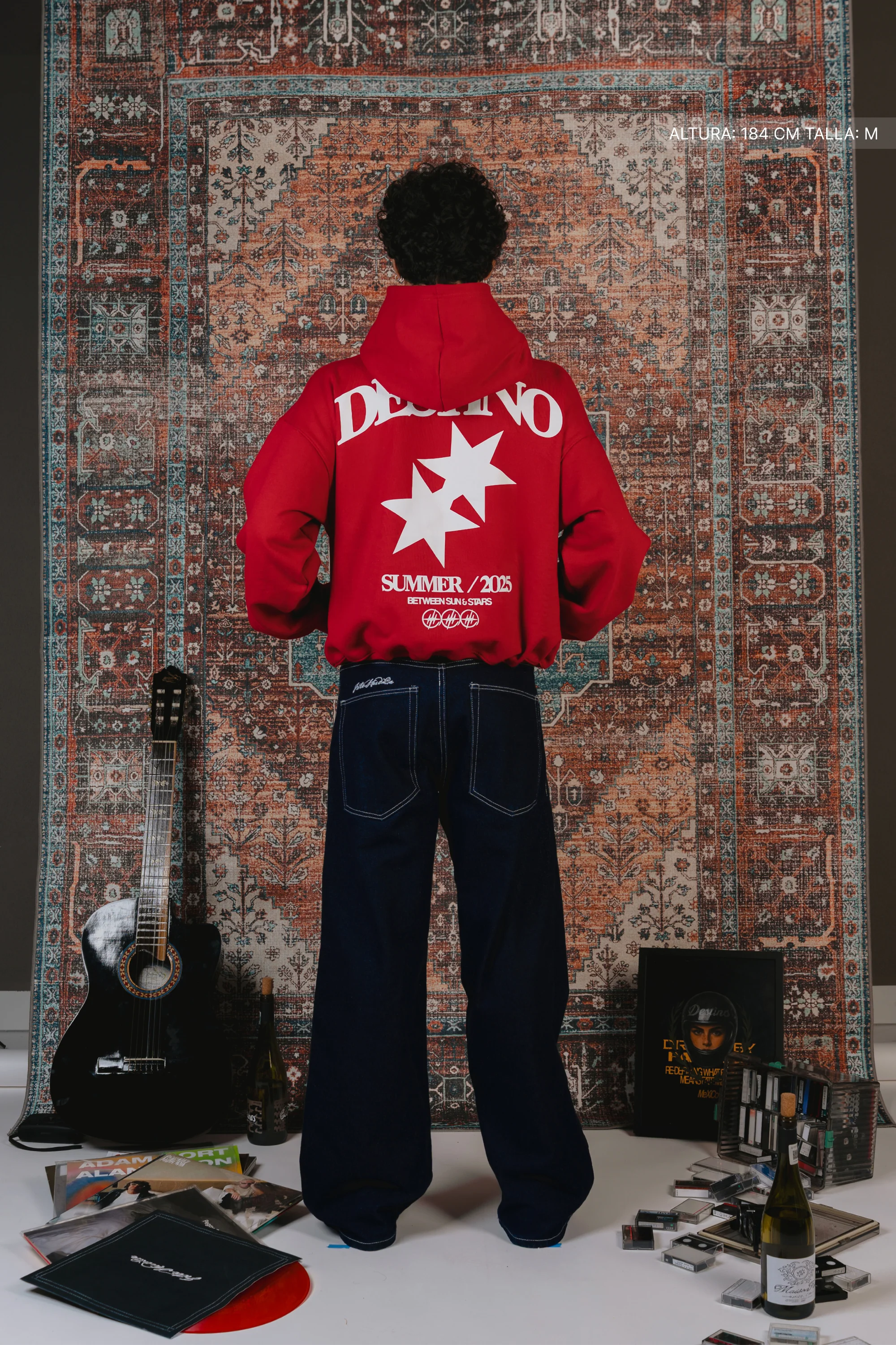Double Spark Hoodie Cherry Red - Image 2