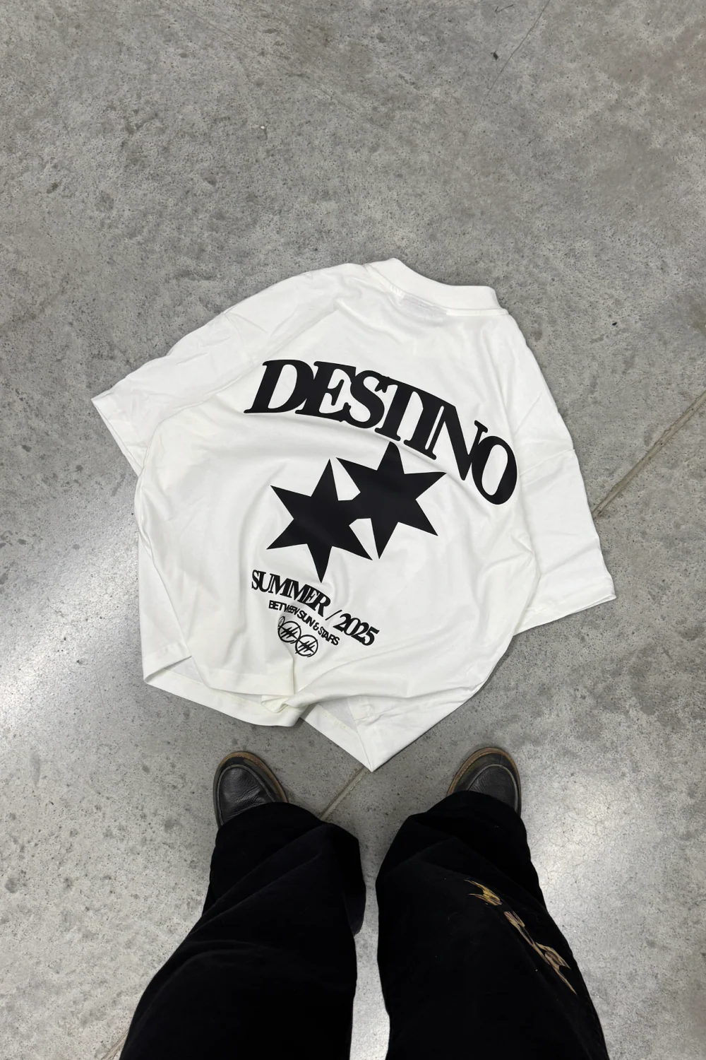 Double Spark Tee Ivory - Image 2