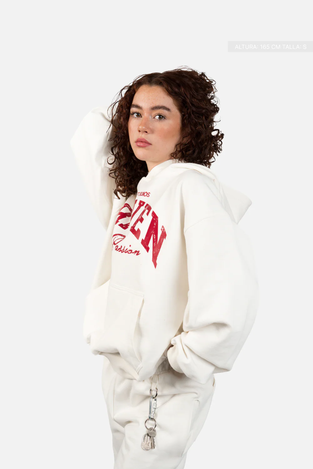 Driven By Passion Hoodie Ivory - Image 6