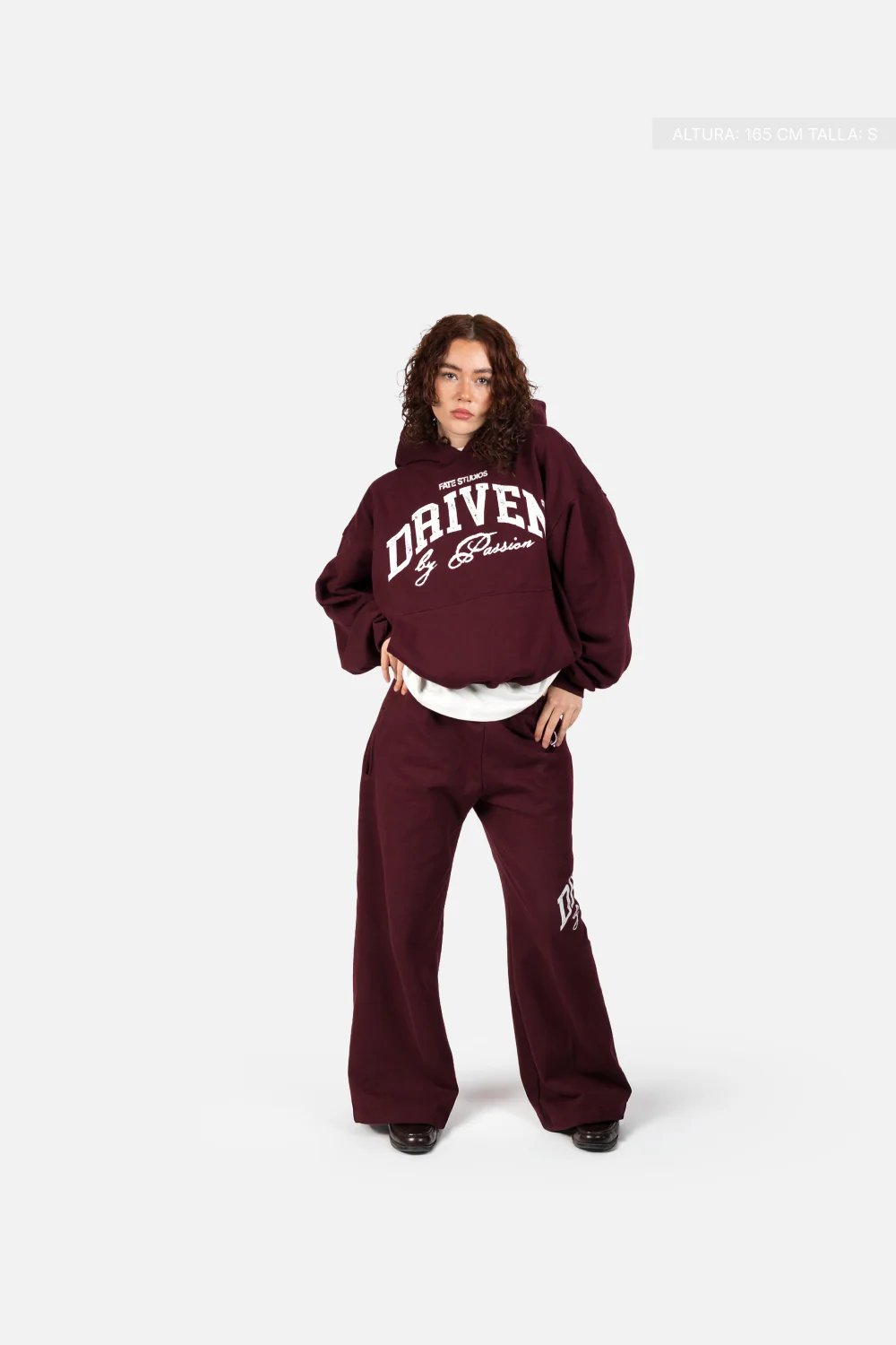 Driven By Passion Wide Pants Burgundy - Image 5