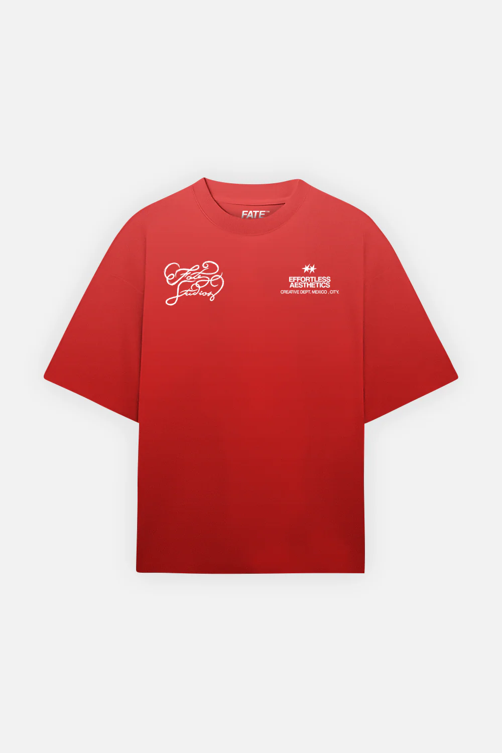 Fate Chalk Effortless Aesthetics Tee Faded Red - Image 3
