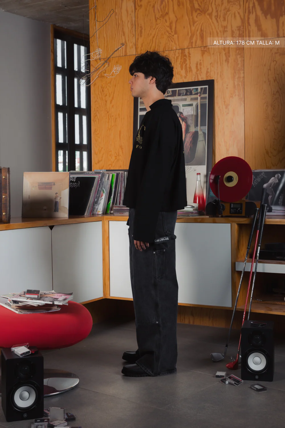 F & CO Longsleeve Polo Black - Image 7