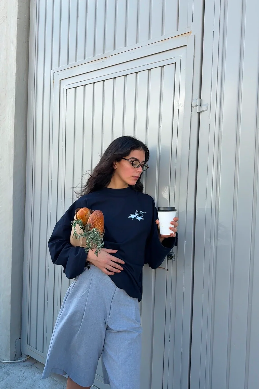 F Stars Longsleeve Navy Blue - Image 2
