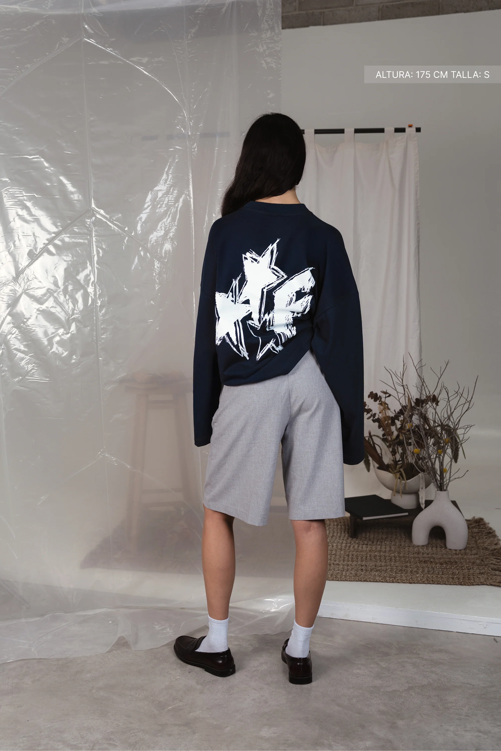 F Stars Longsleeve Navy Blue - Image 7