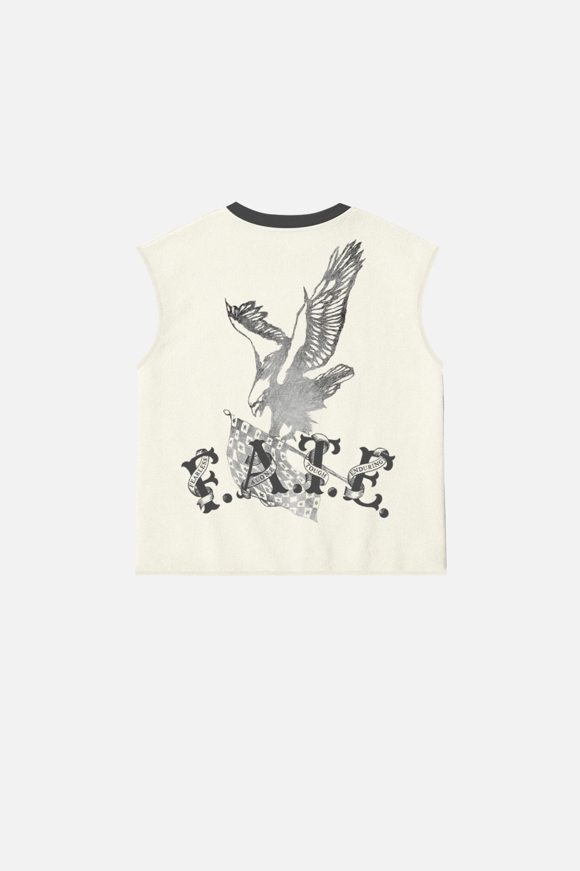 Fate Eagle Tank Top Ivory
