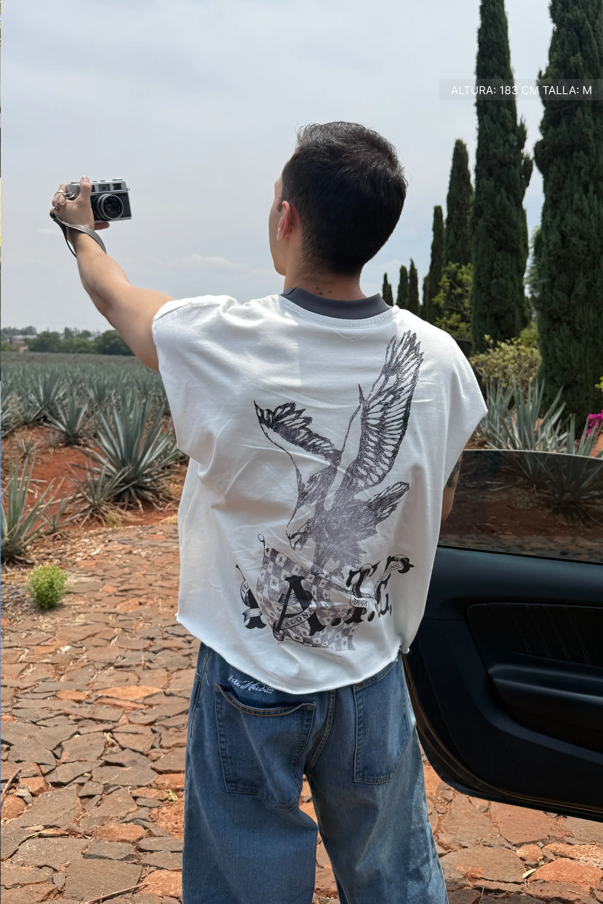 Fate Eagle Tank Top Ivory - Image 2