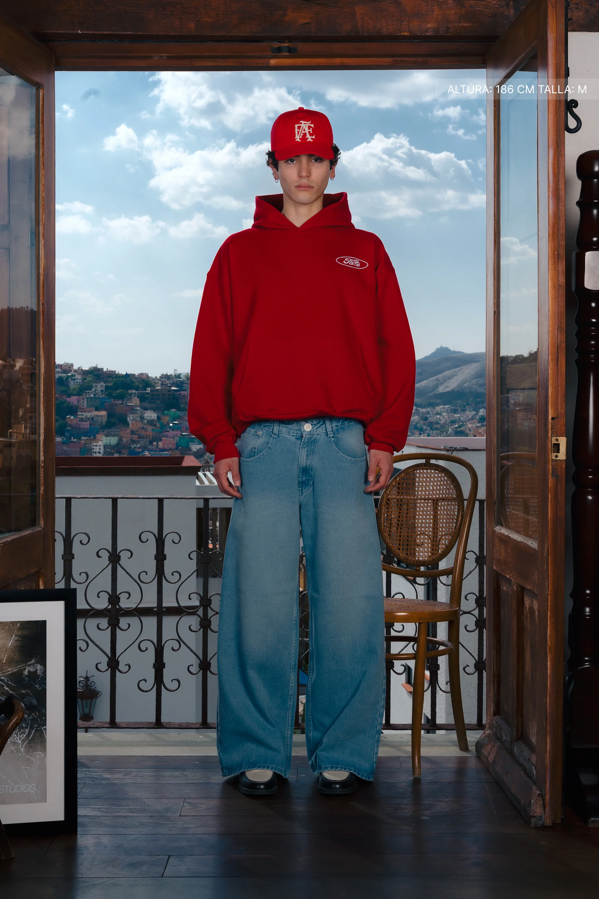 Fate Oval Hoodie Cherry Red - Image 5