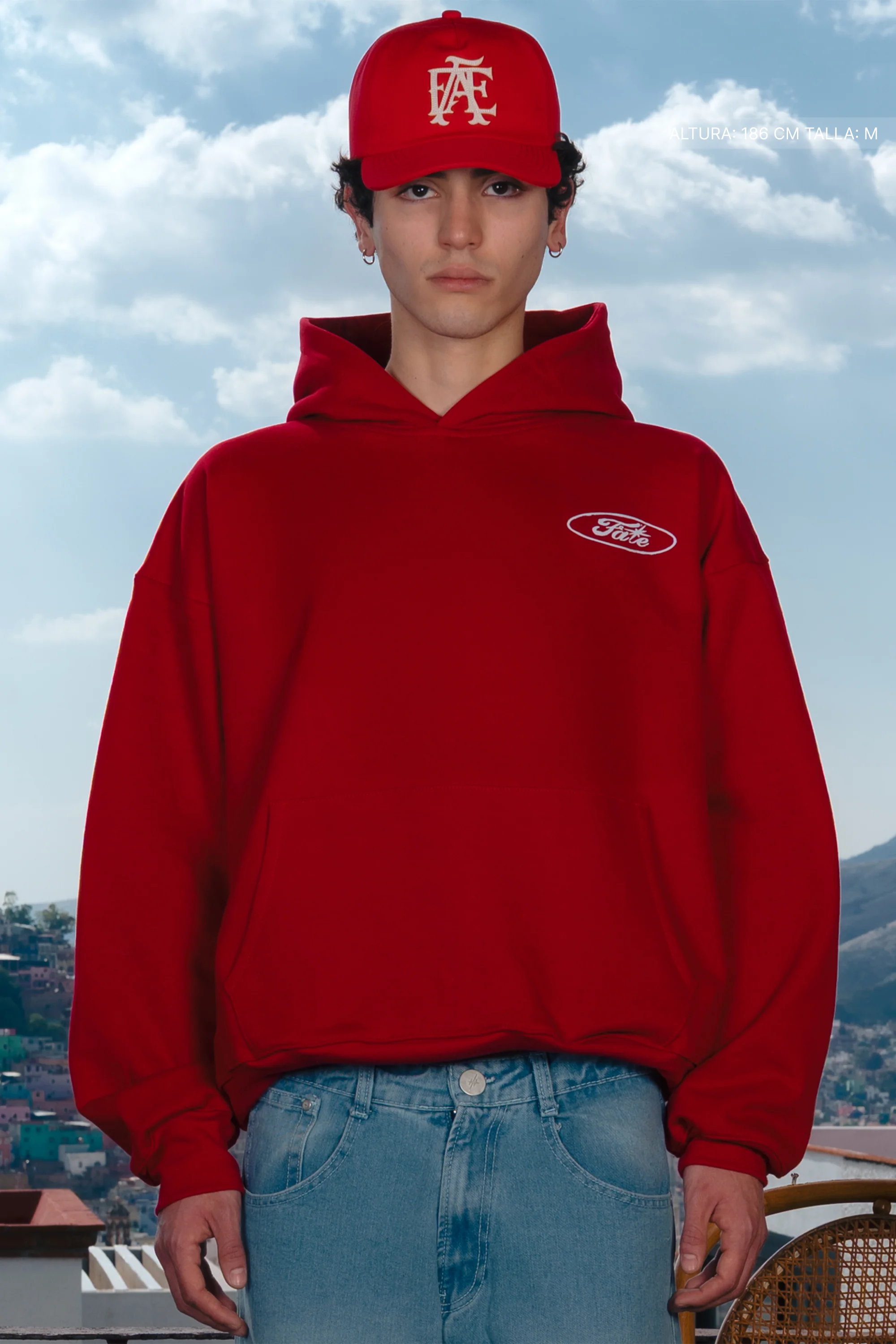 Fate Oval Hoodie Cherry Red - Image 6