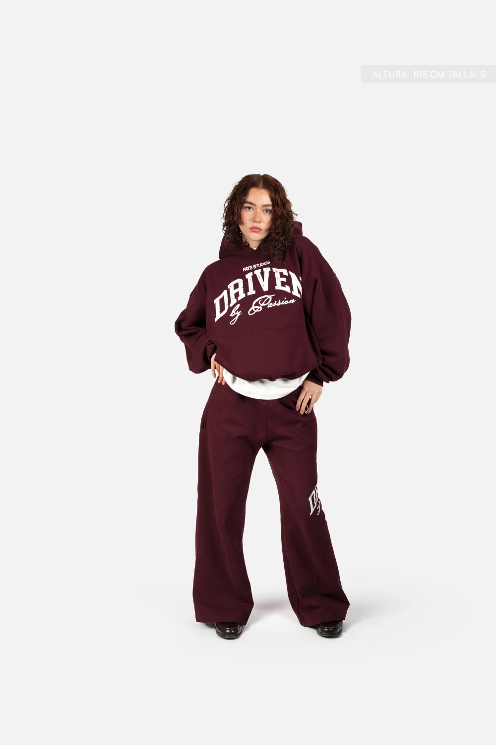Driven By Passion Hoodie Burgundy - Image 4