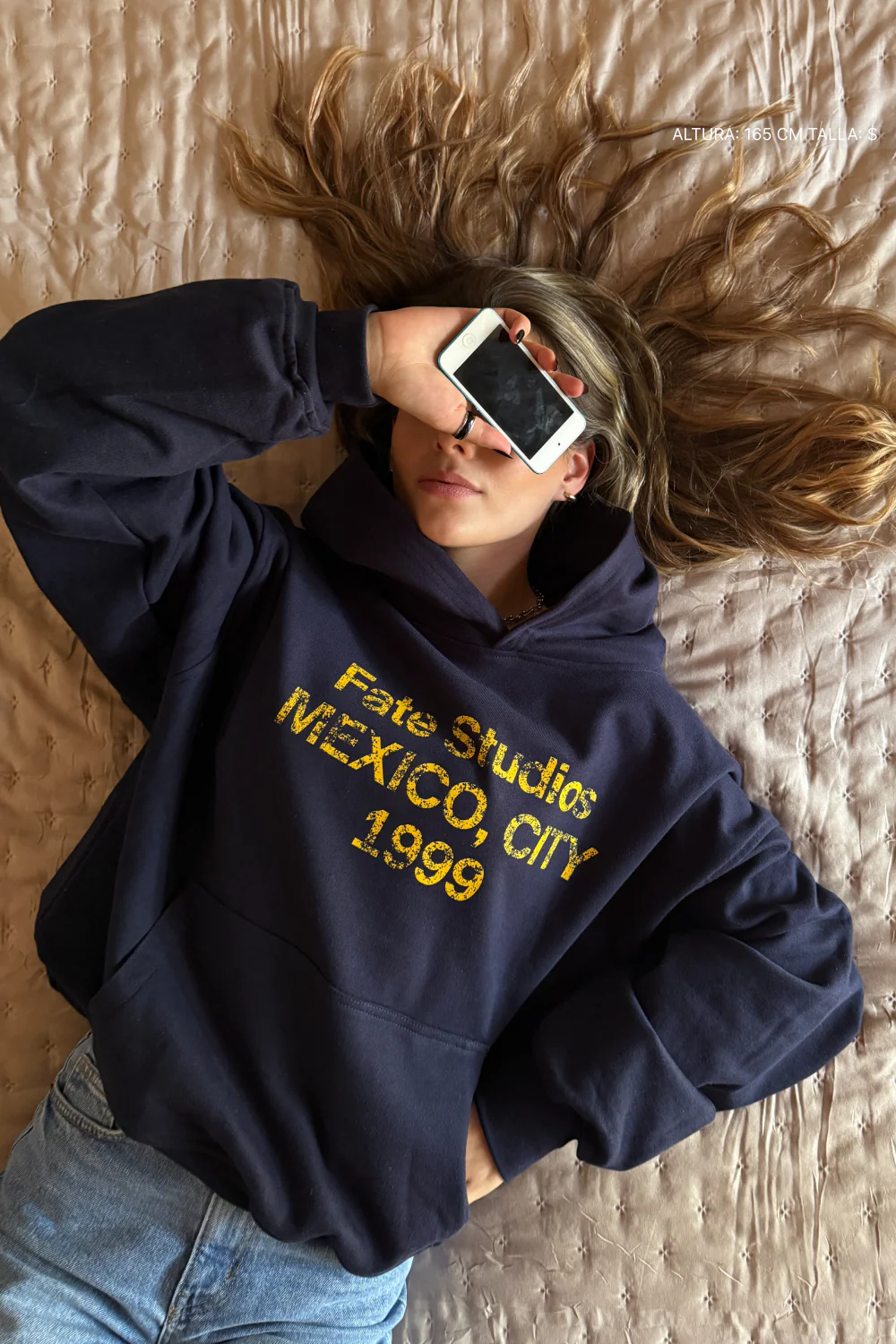 Fate Studios Mexico City 1999 Hoodie Midnight Blue - Image 2