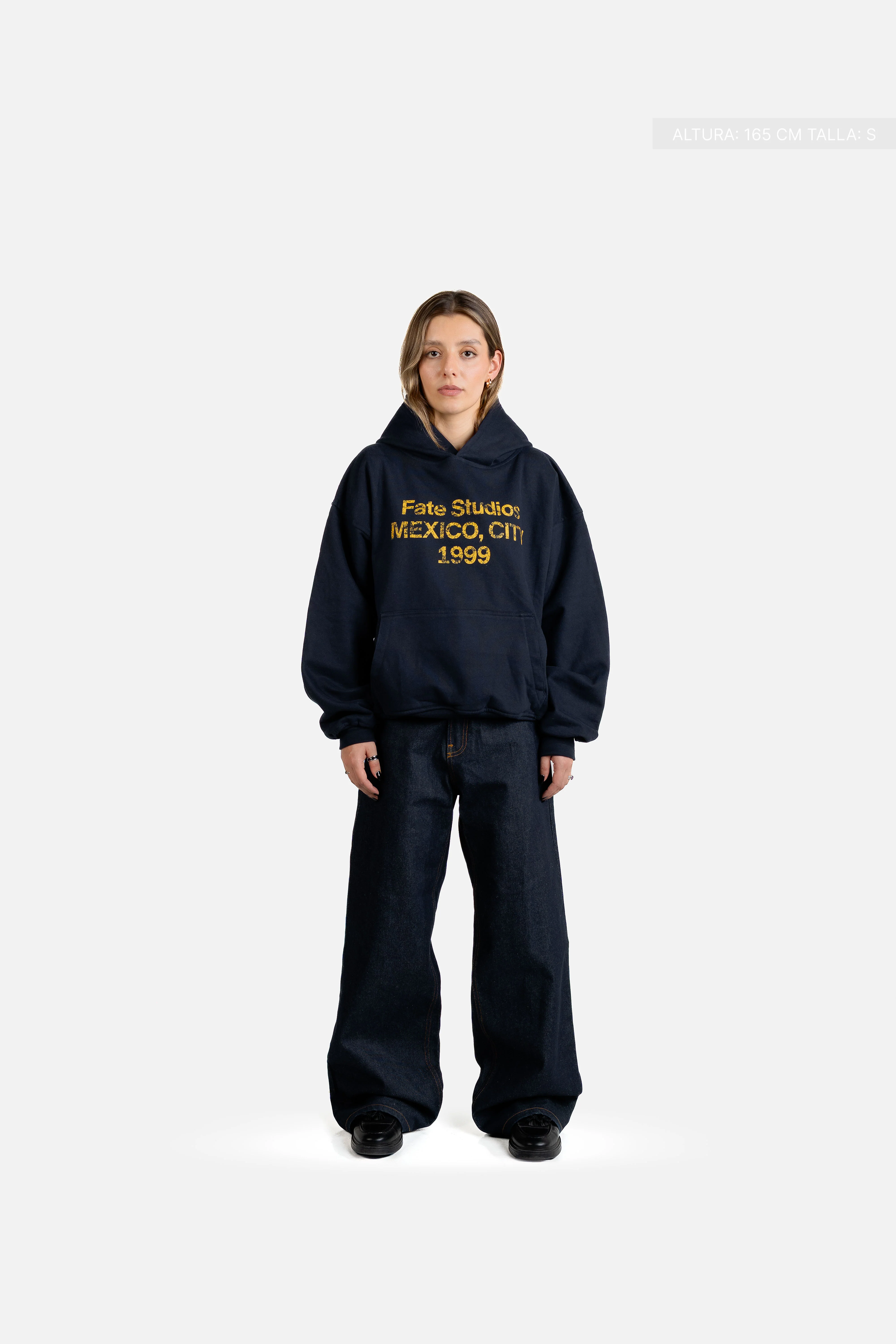 Fate Studios Mexico City 1999 Hoodie Midnight Blue - Image 4