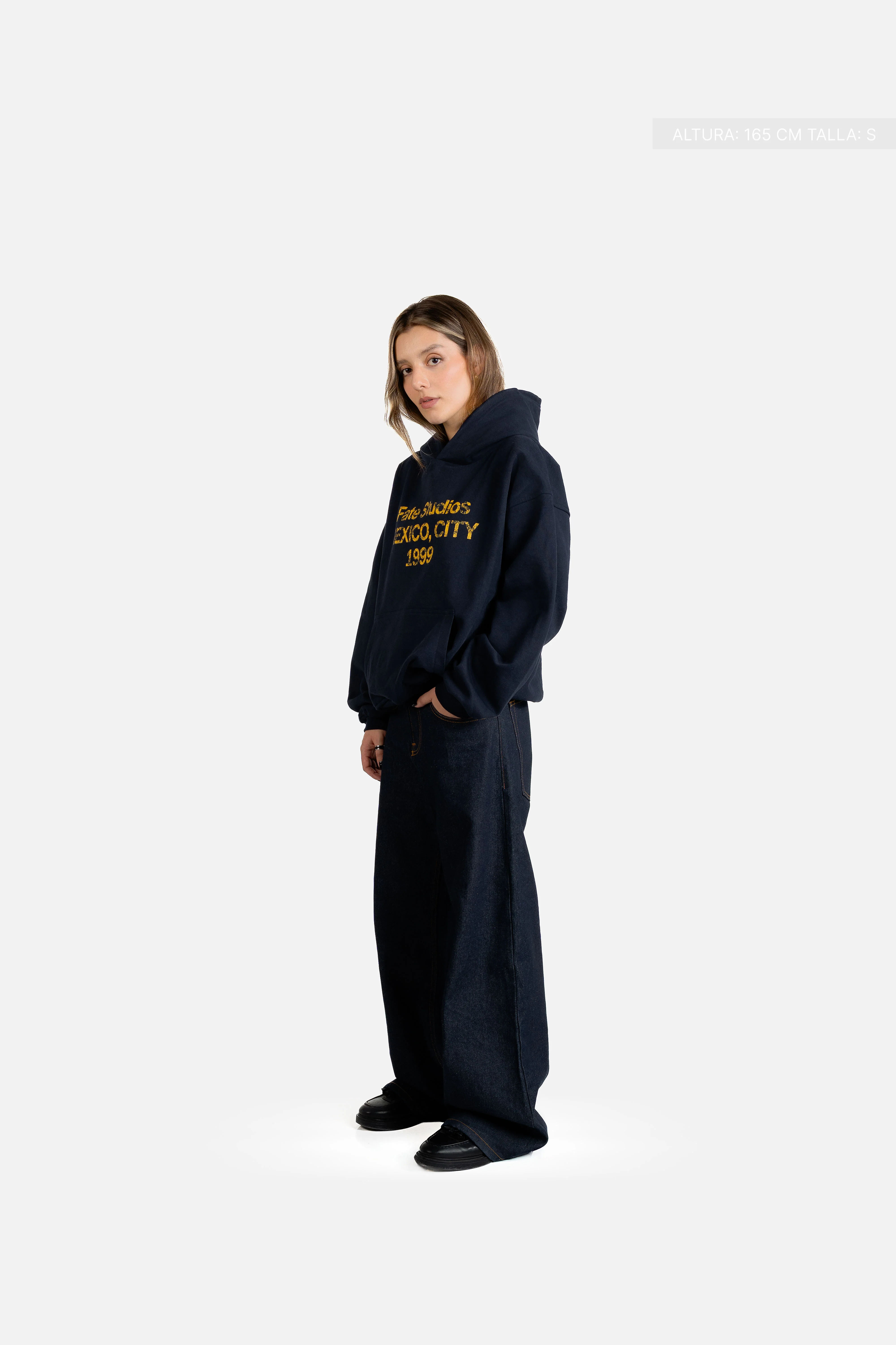 Fate Studios Mexico City 1999 Hoodie Midnight Blue - Image 5