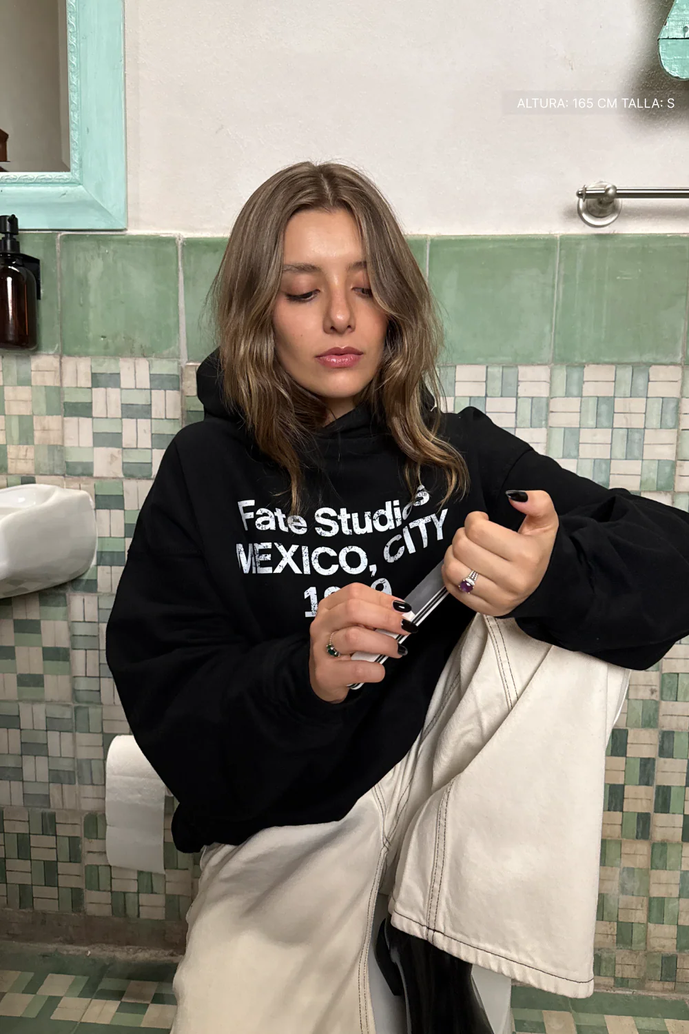Fate Studios Mexico City 1999 Hoodie Vantablack - Image 2