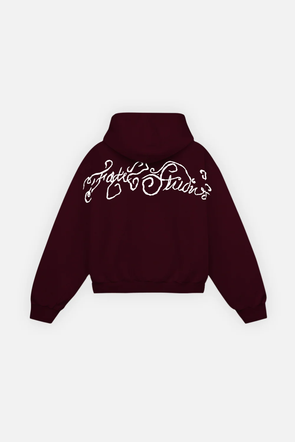 Fate Studios Script Hoodie Burgundy