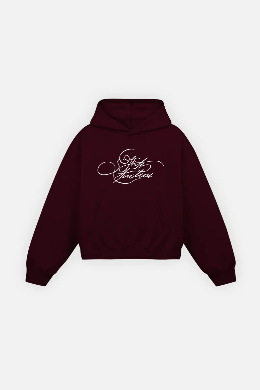 Fate Studios Emblem Hoodie Burgundy - Image 3