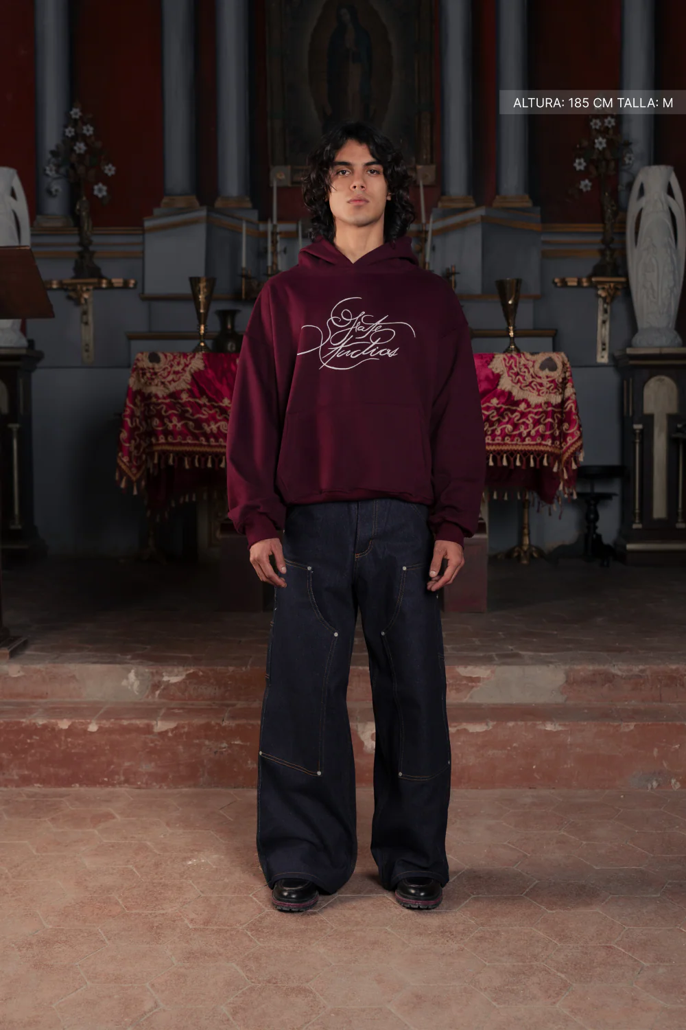 Fate Studios Emblem Hoodie Burgundy - Image 4