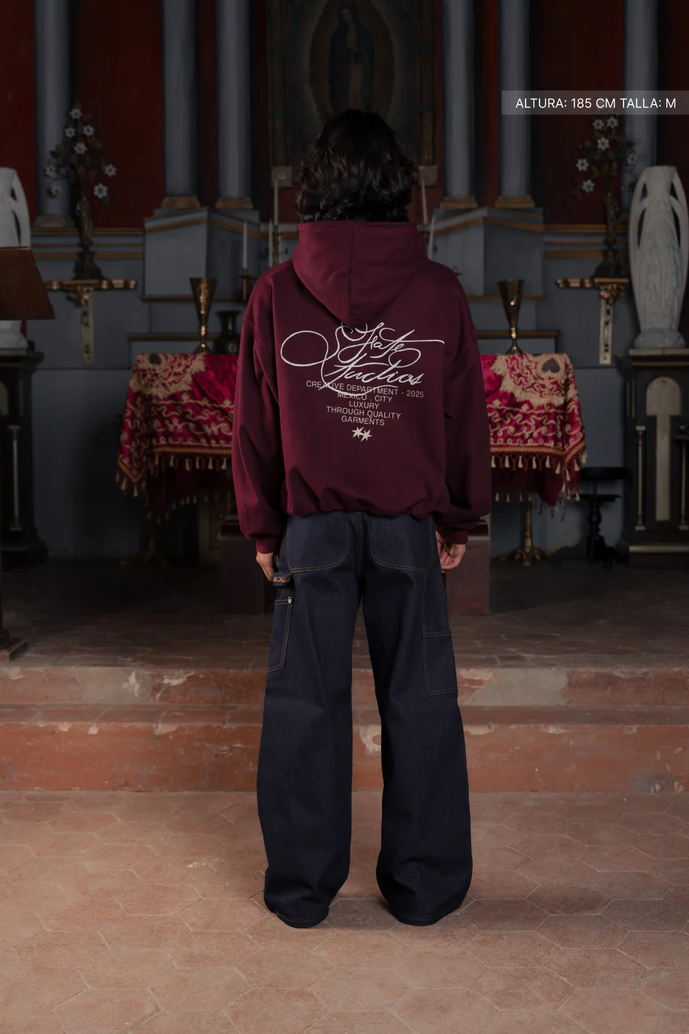 Fate Studios Emblem Hoodie Burgundy - Image 5