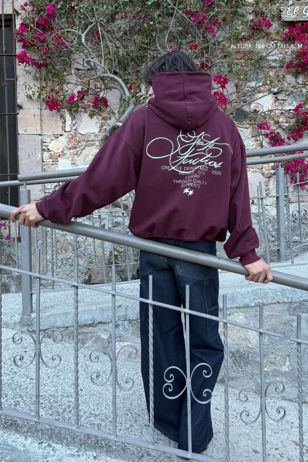 Fate Studios Emblem Hoodie Burgundy - Image 8